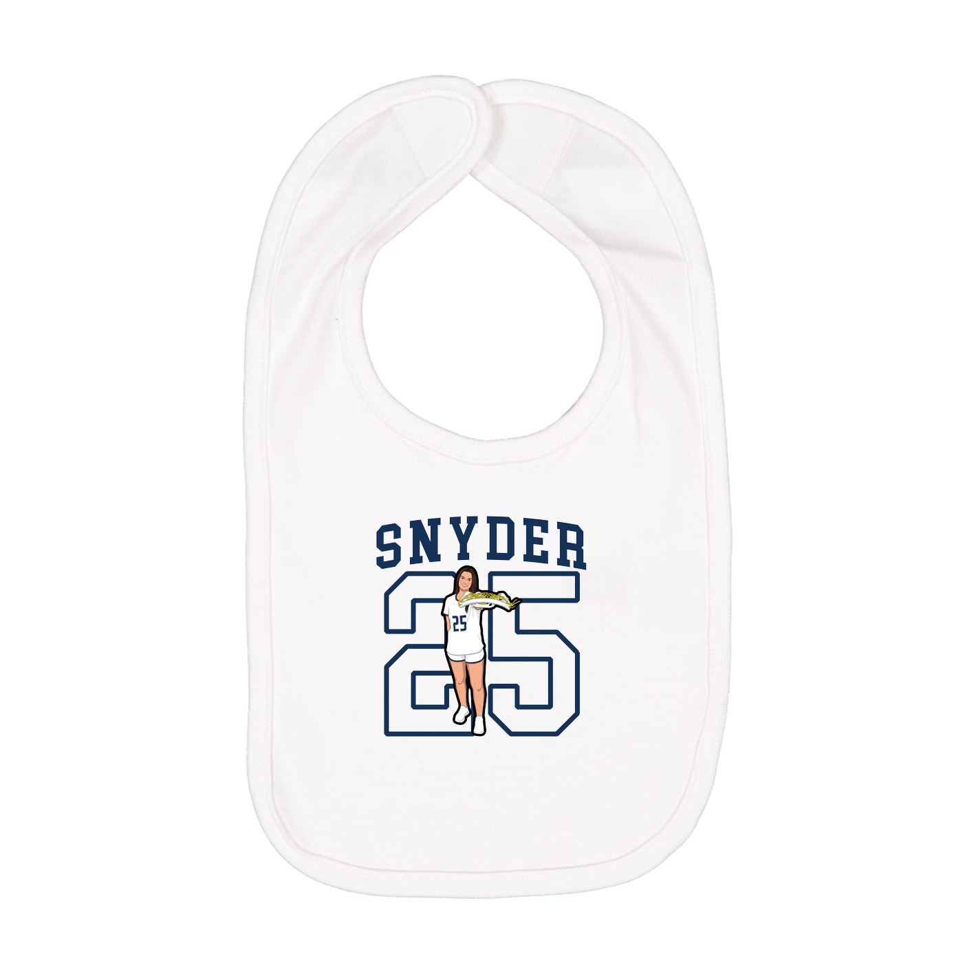 Infant Bib — Shirsey in White