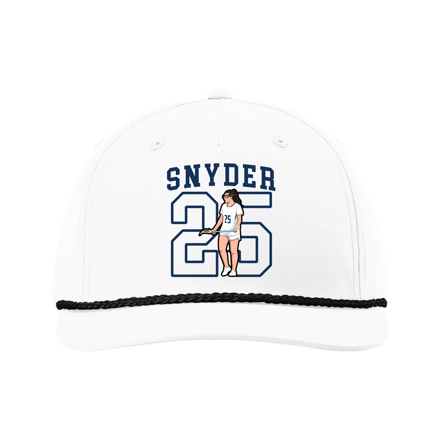 Five-Panel Classic Rope Cap — Shirsey in White