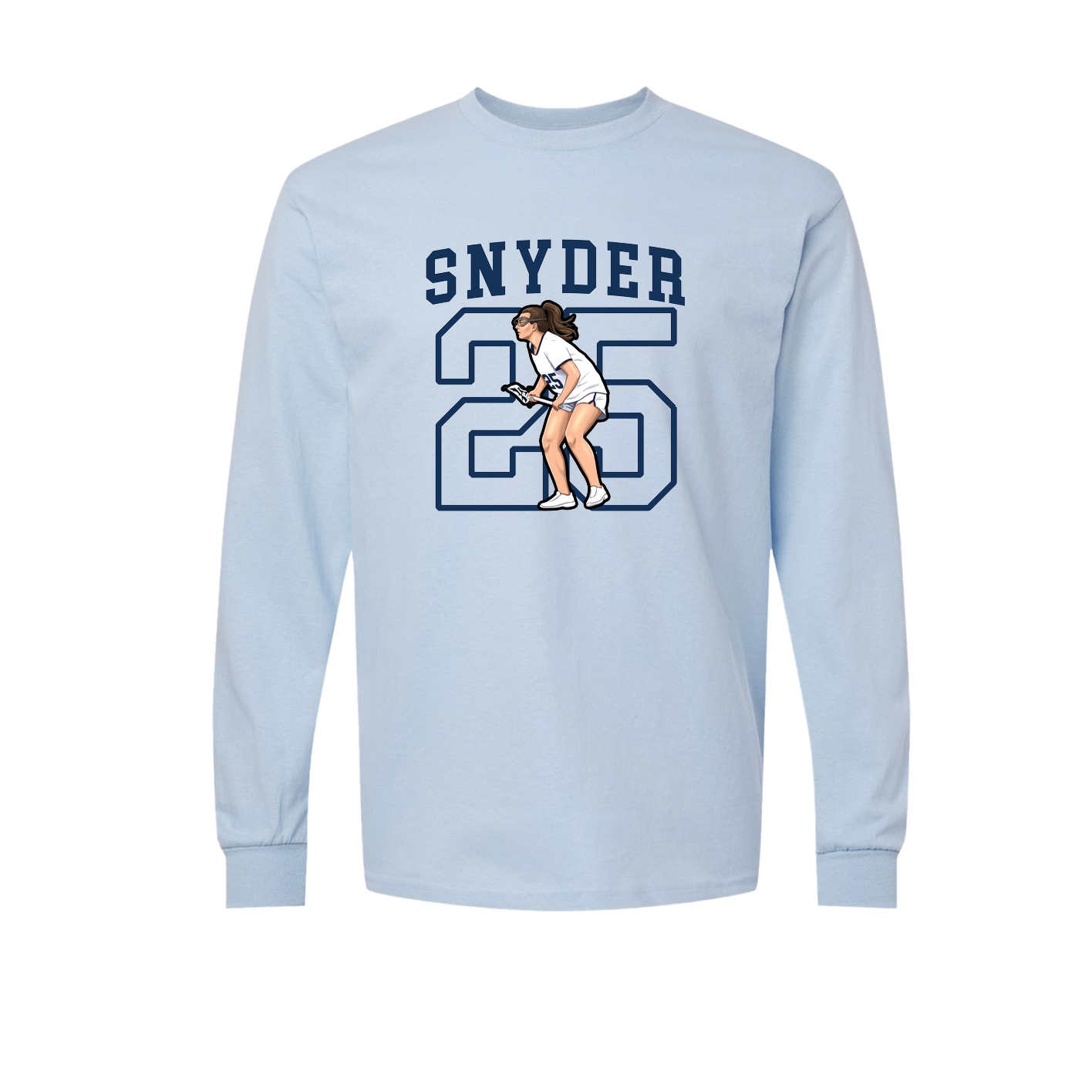 Long Sleeve Tee — Shirsey in Light Blue