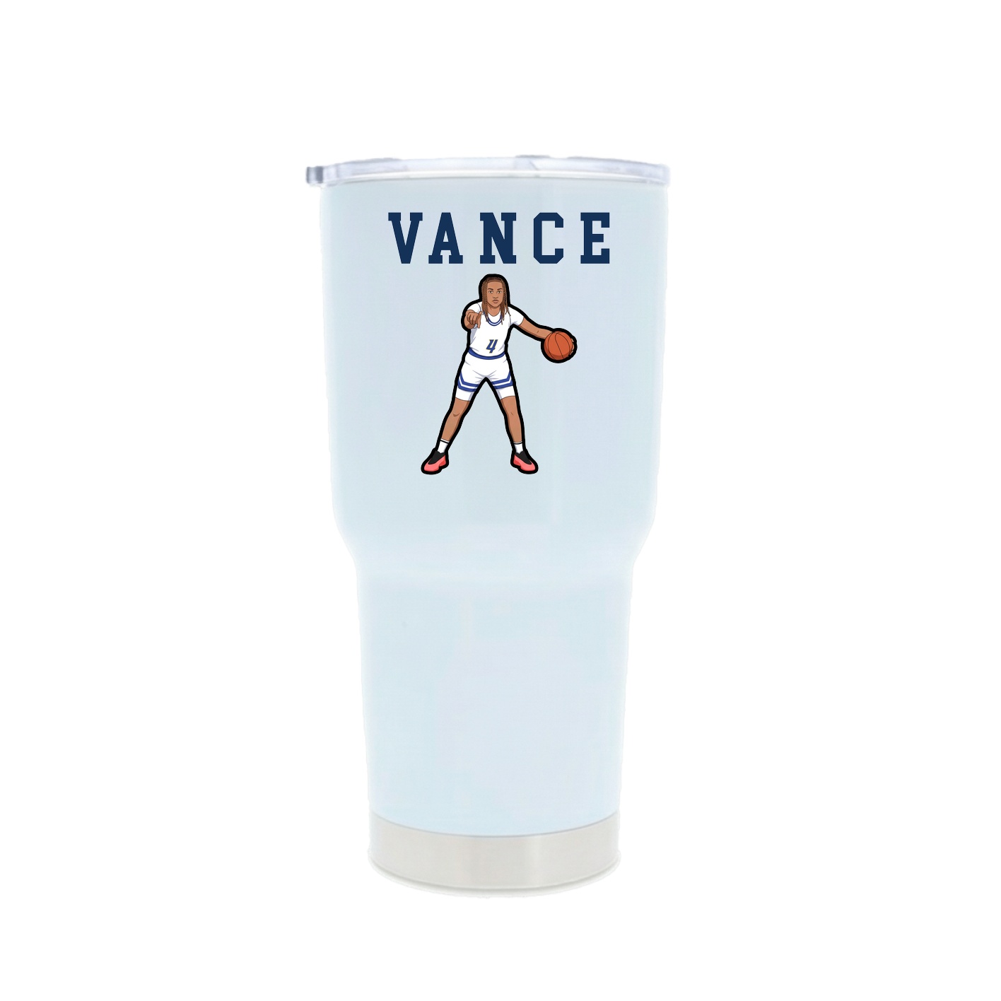 30oz Stainless Steel Tumbler — Shirsey in White