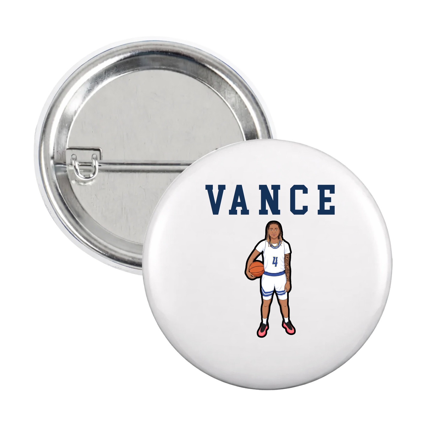 Game Day Button — Shirsey in White