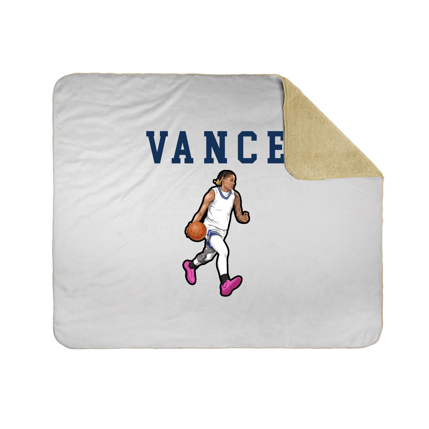 Throw Blanket — Shirsey in White
