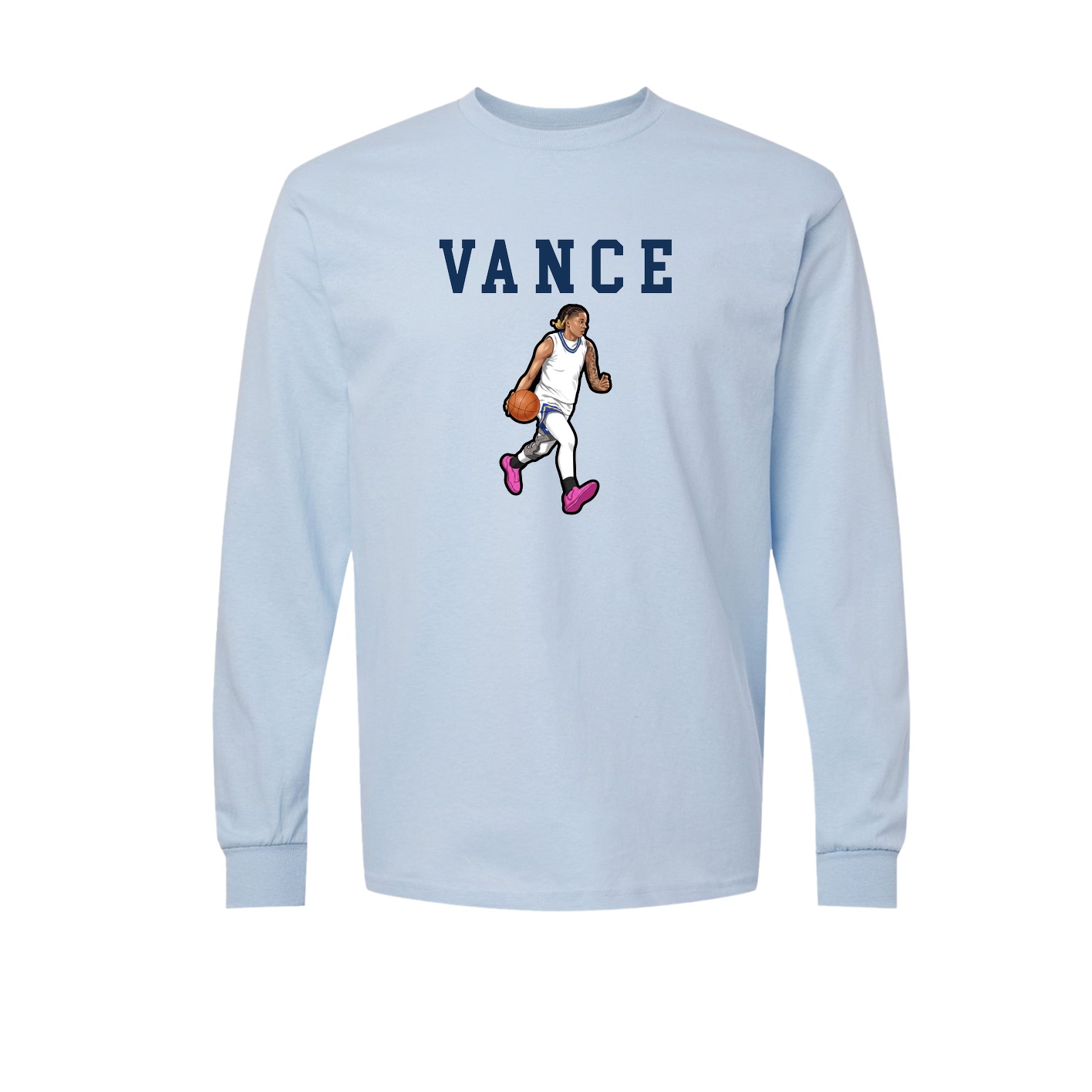 Long Sleeve Tee — Shirsey in Light Blue