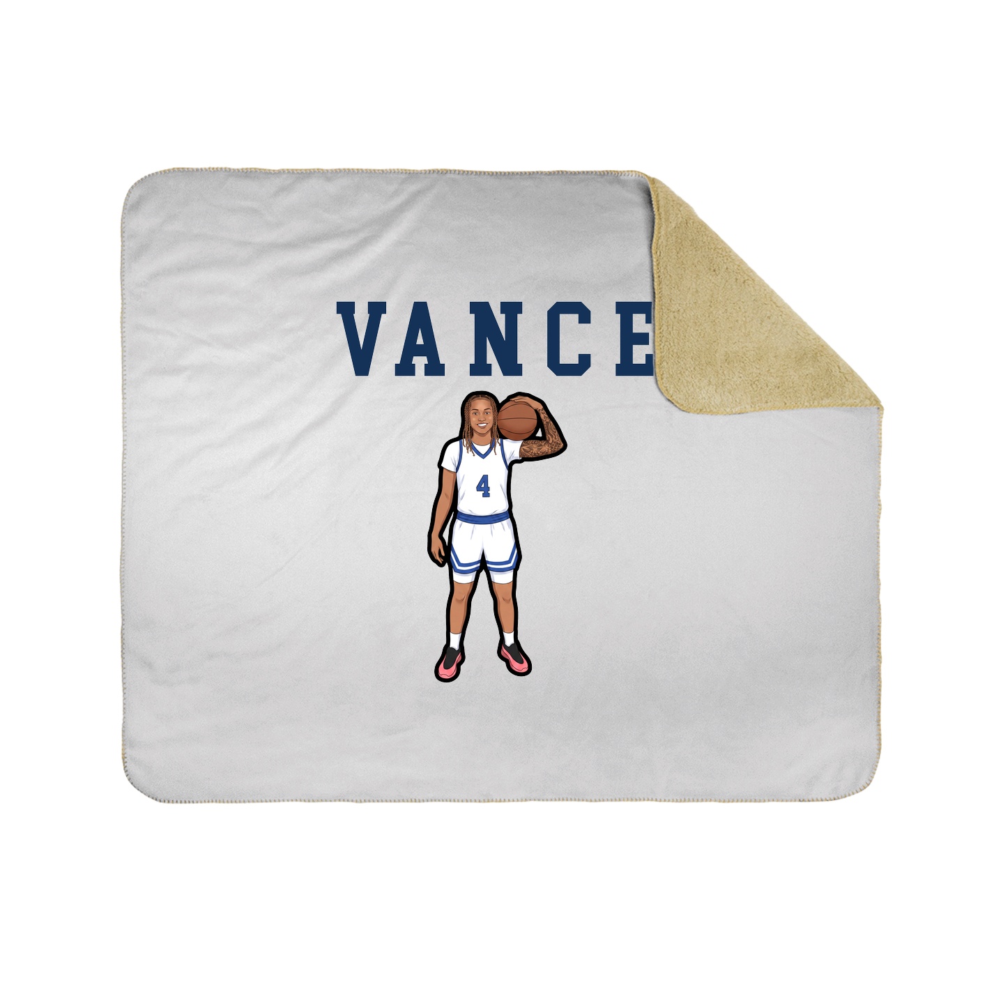 Throw Blanket — Shirsey in White