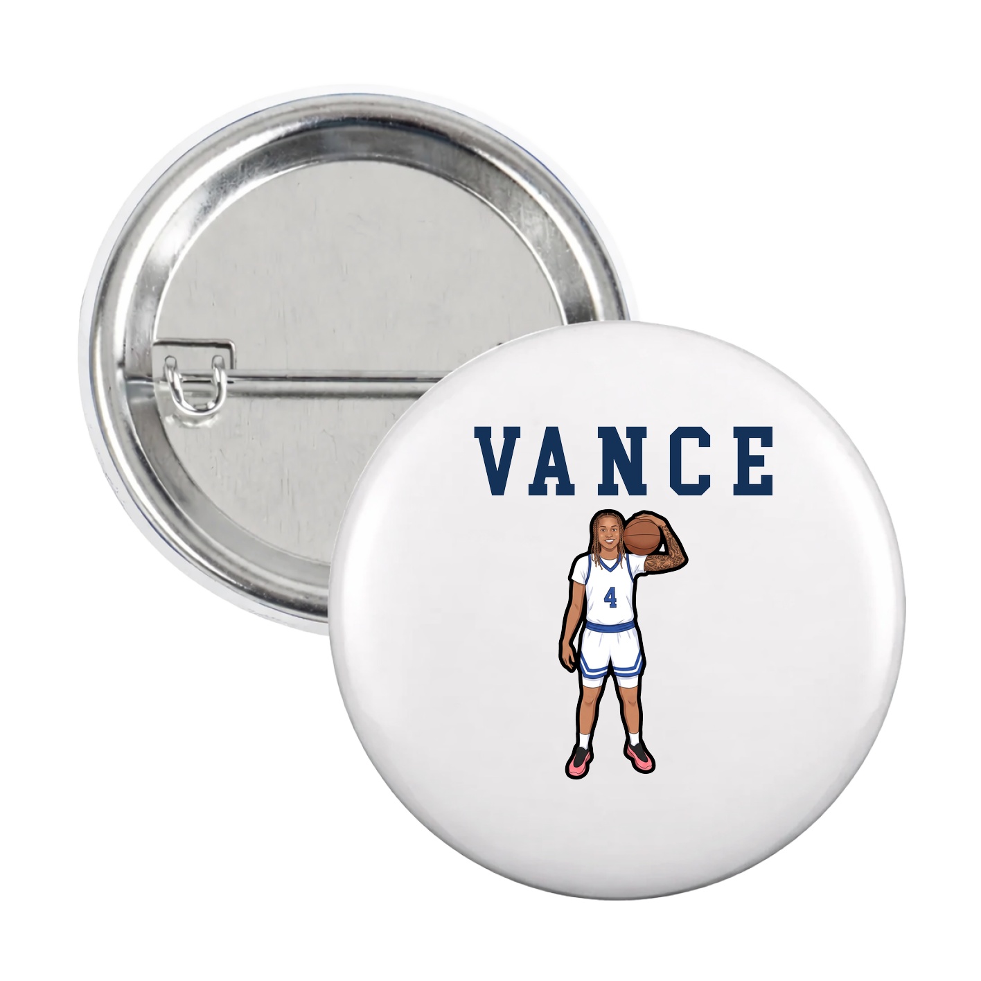 Game Day Button — Shirsey in White