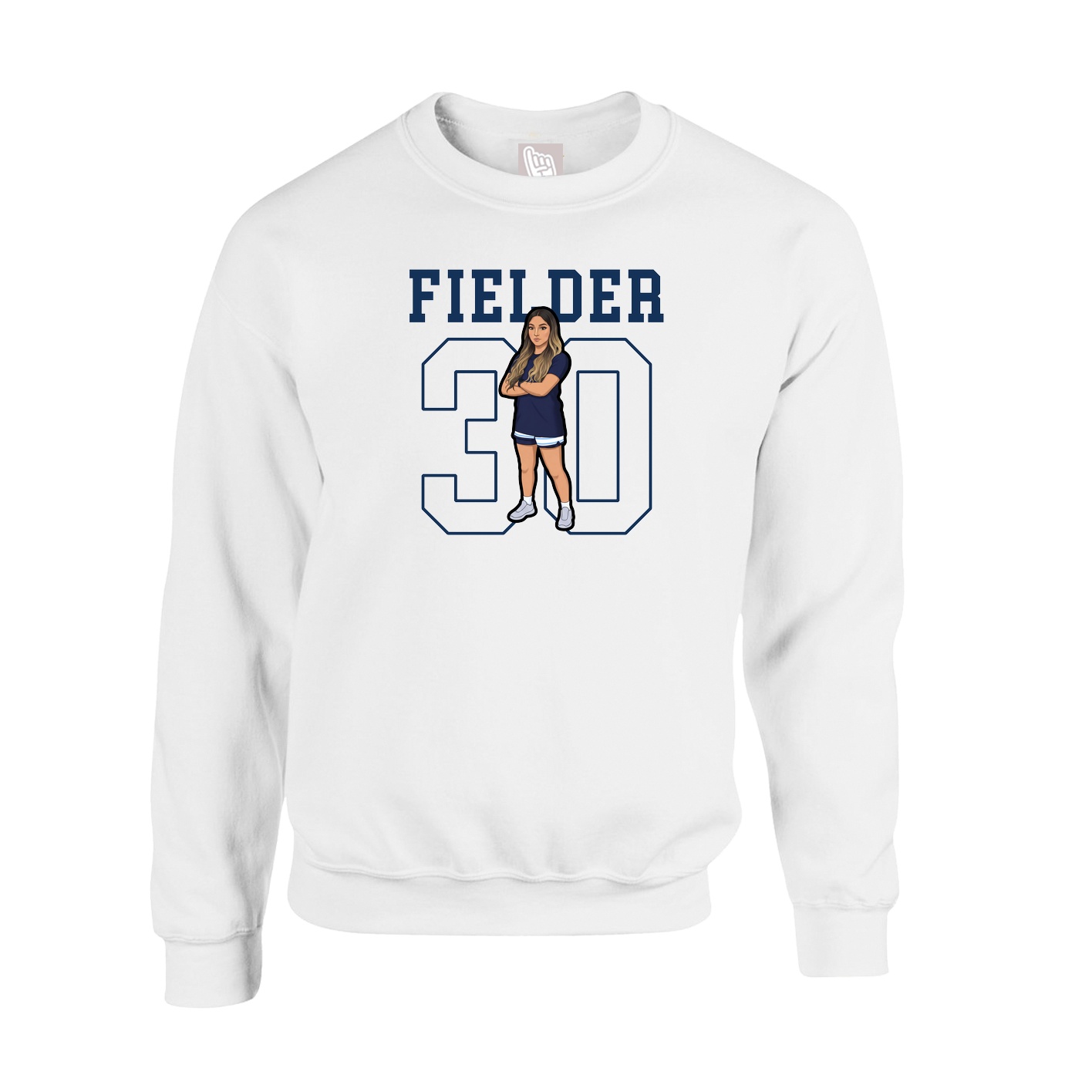 Fleece Crew — Shirsey in White