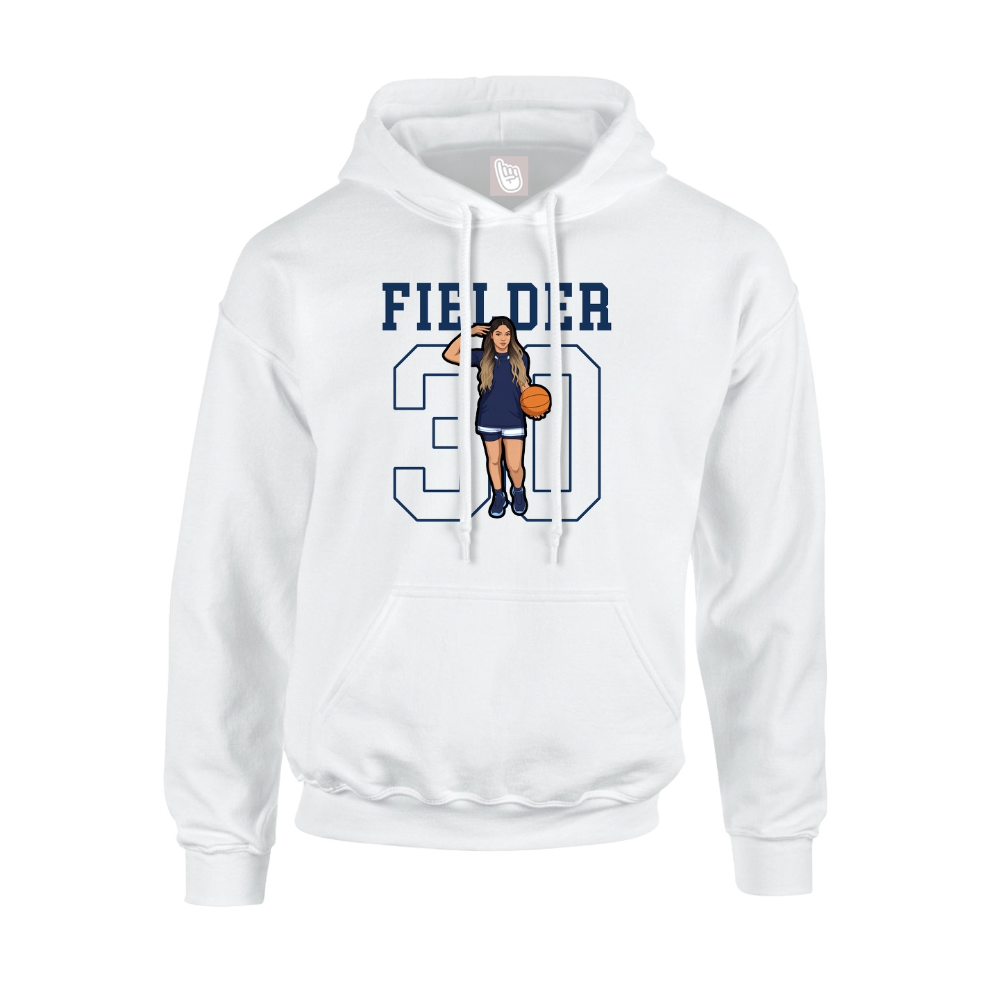Hoodie — Shirsey in White