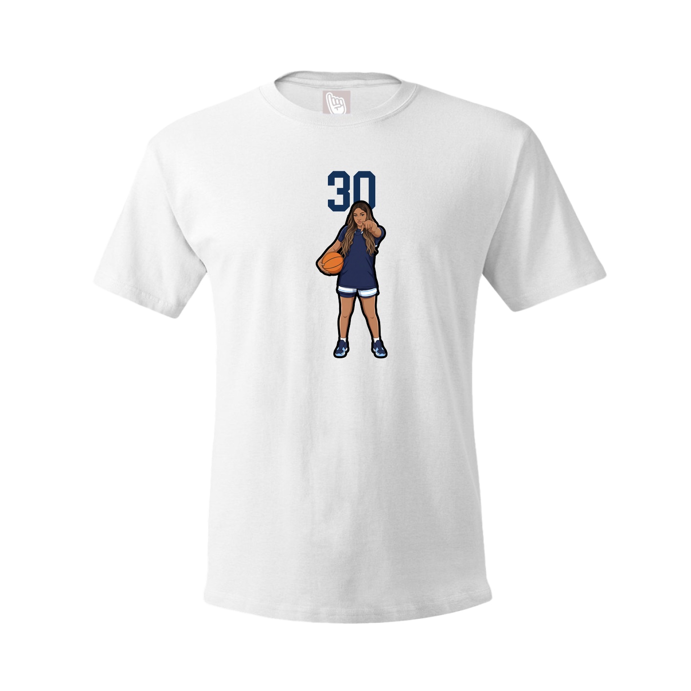Tee — Number Top in White