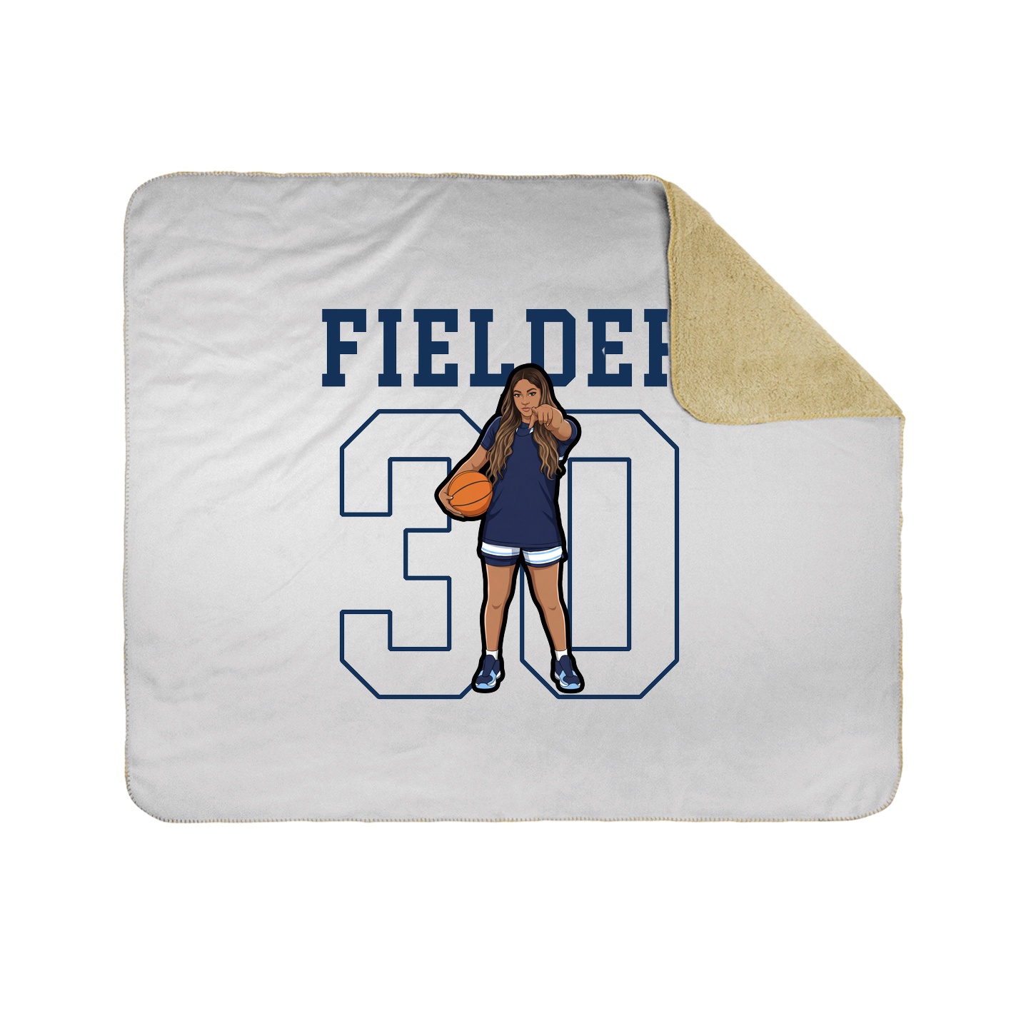 50x60 Sherpa Lined Throw Blanket