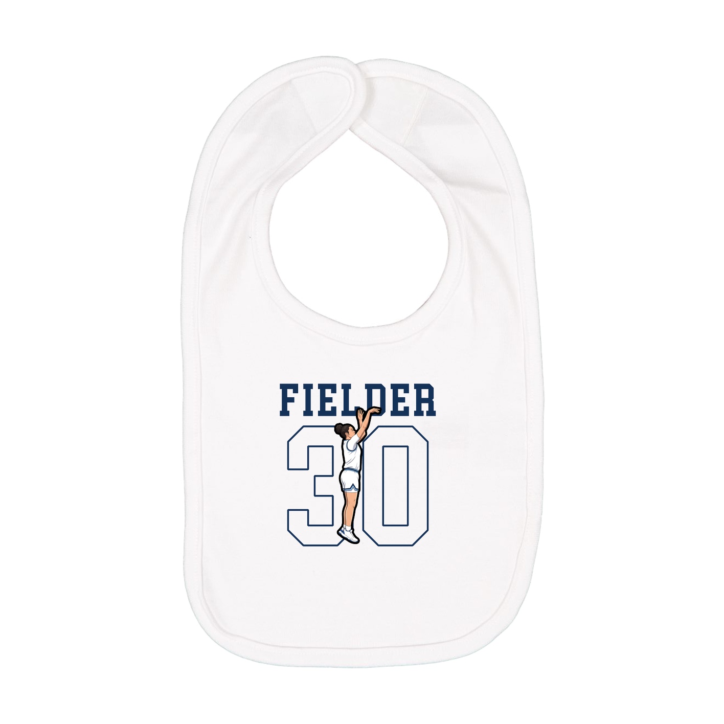 Infant Bib — Shirsey in White