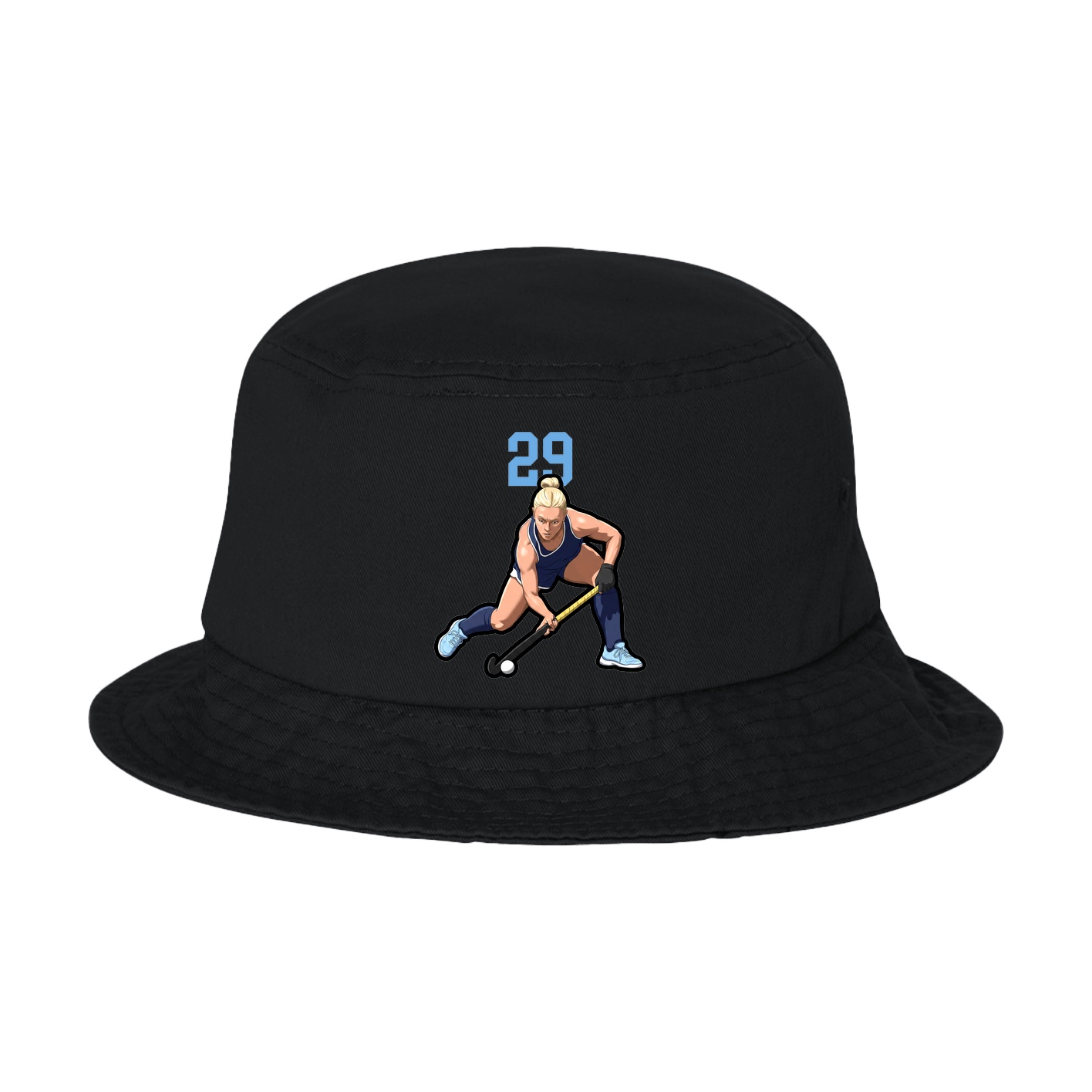 Bucket Cap — Number Top in Black
