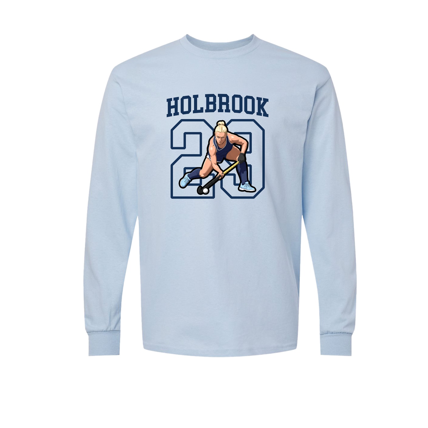 Long Sleeve Tee — Shirsey in Light Blue
