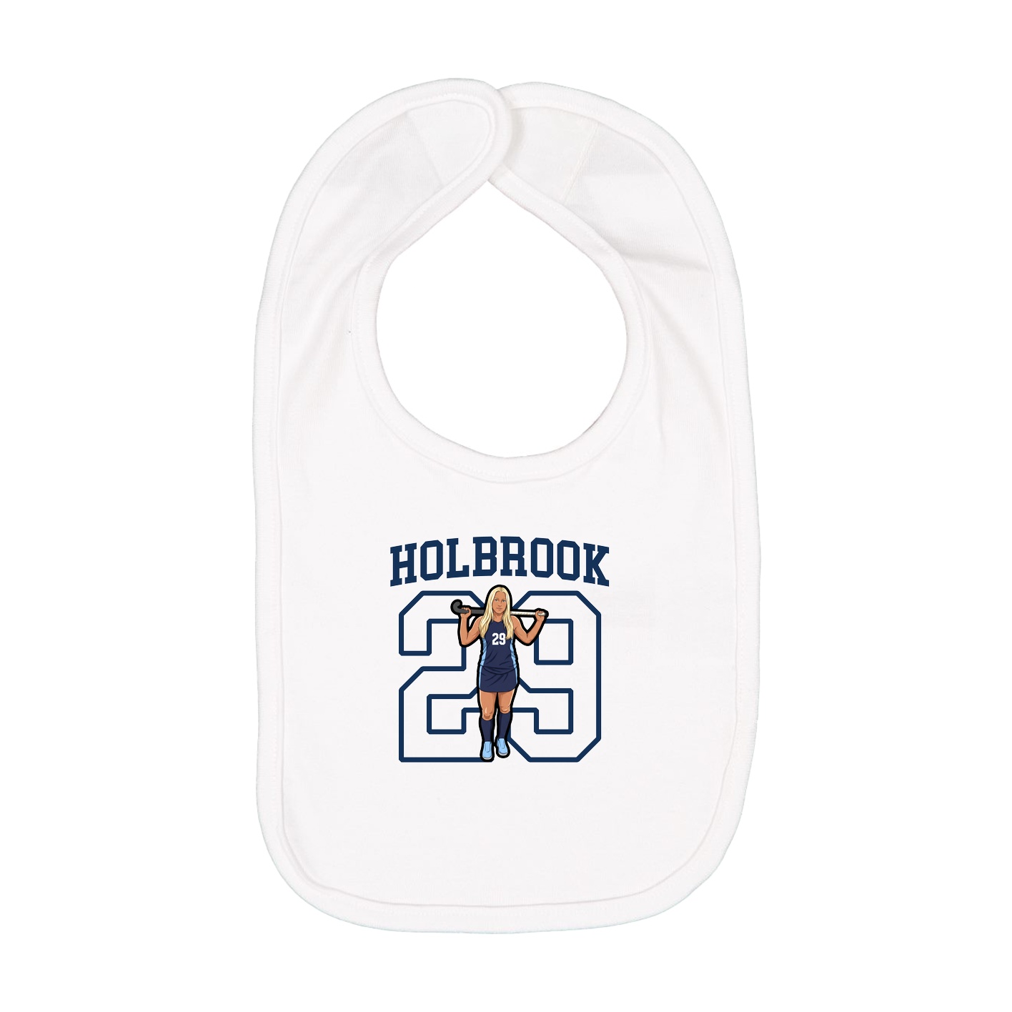 Infant Bib — Shirsey in White