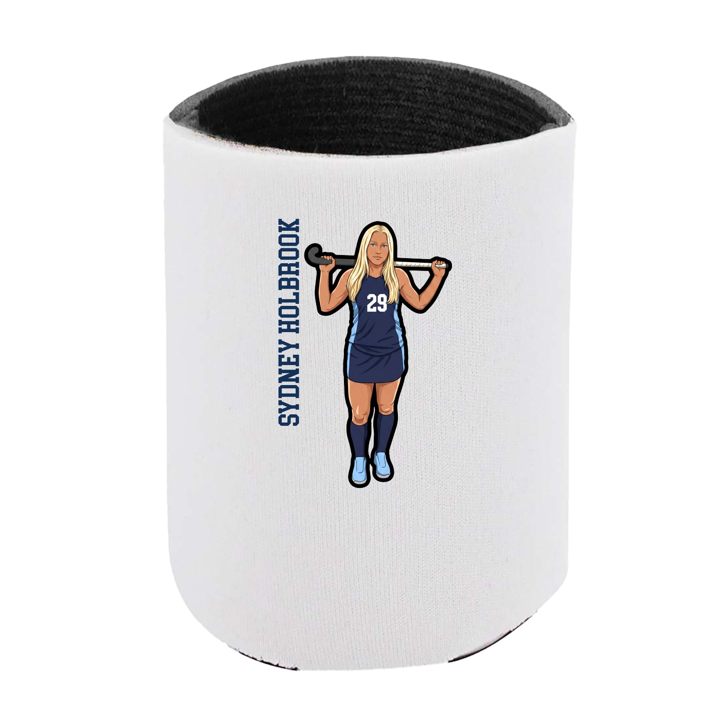 Can Holder — Name Vertical in White