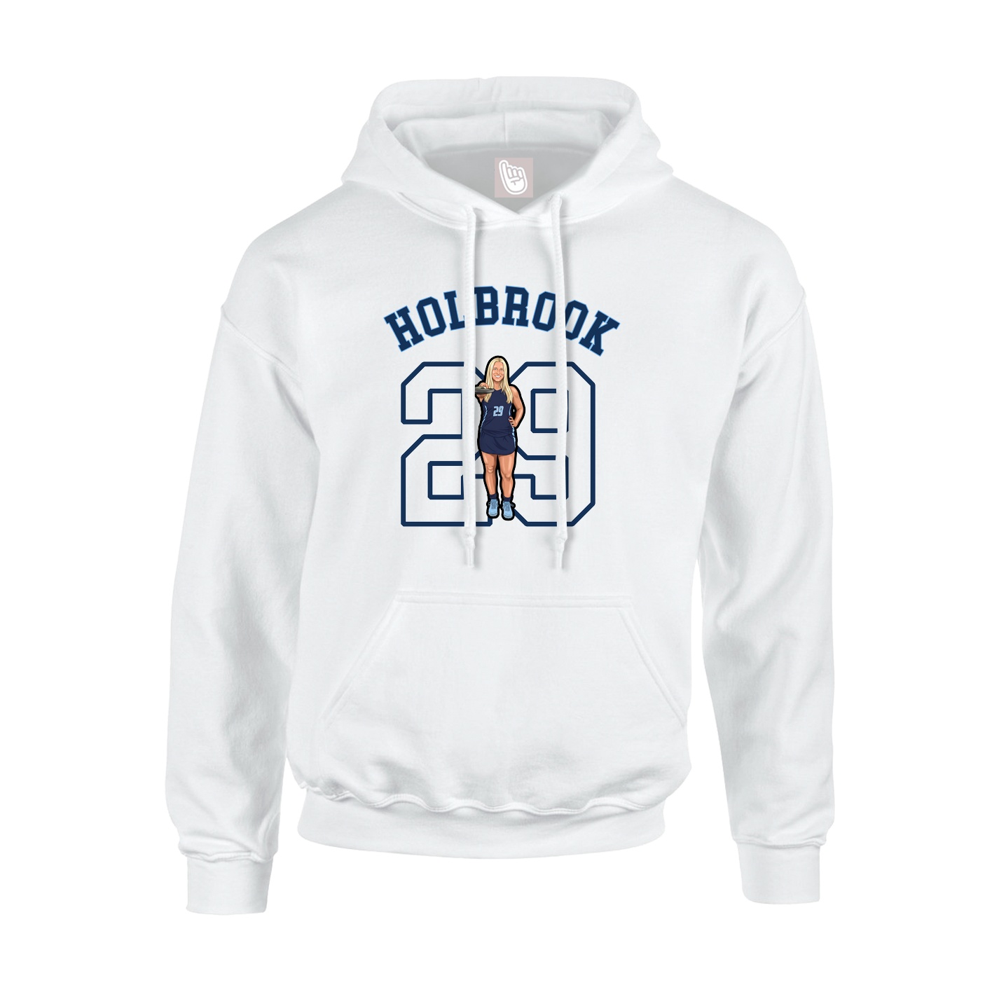 Hoodie — Shirsey Arch in White