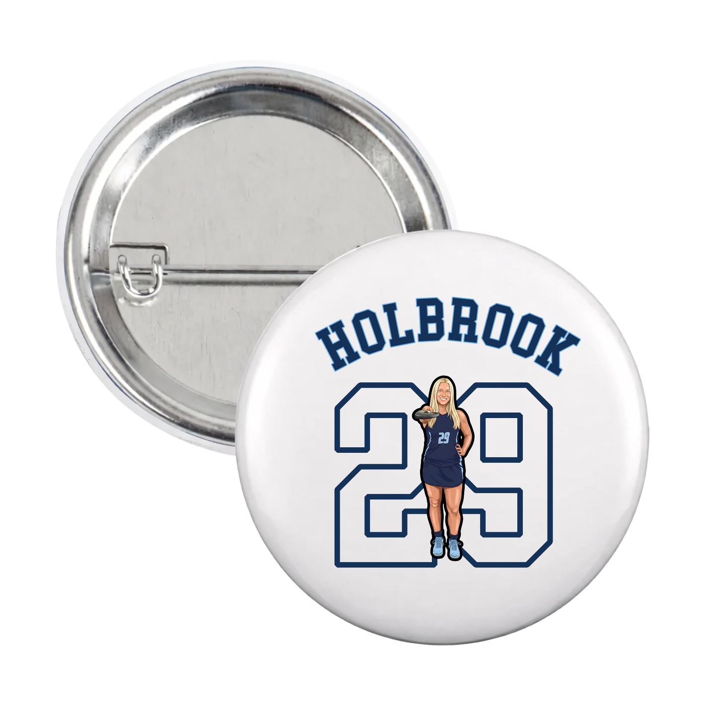 Game Day Button — Shirsey Arch in White