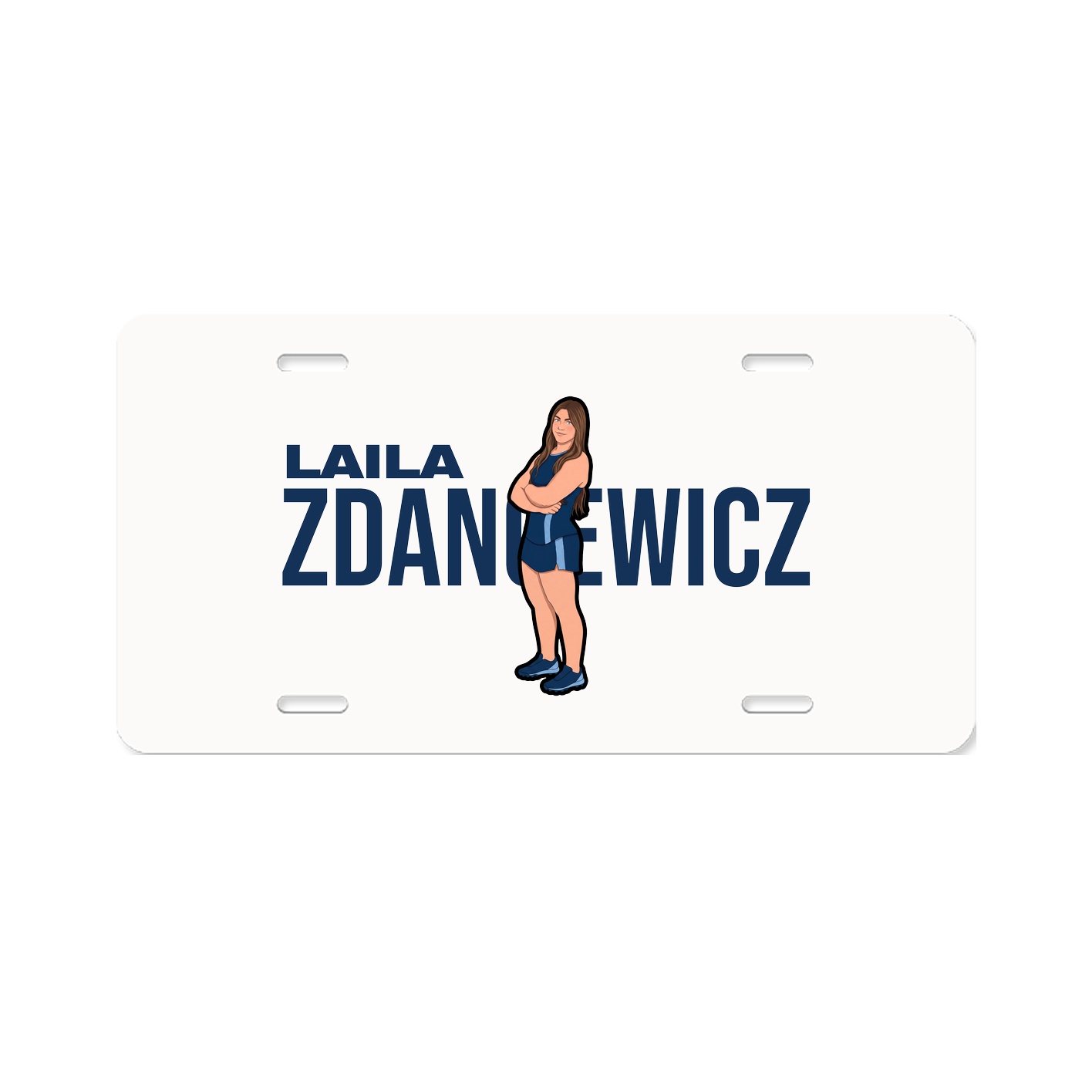 License Plate — Player Name in Classic