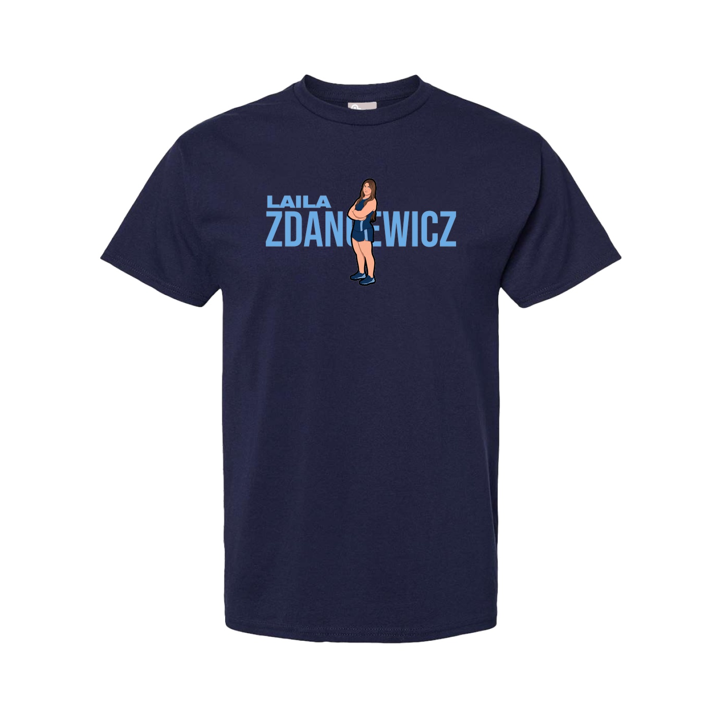 Tee — Player Name in Navy
