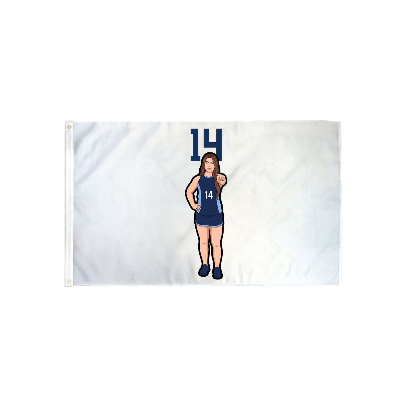 3x5 Flag — Number Top in Classic