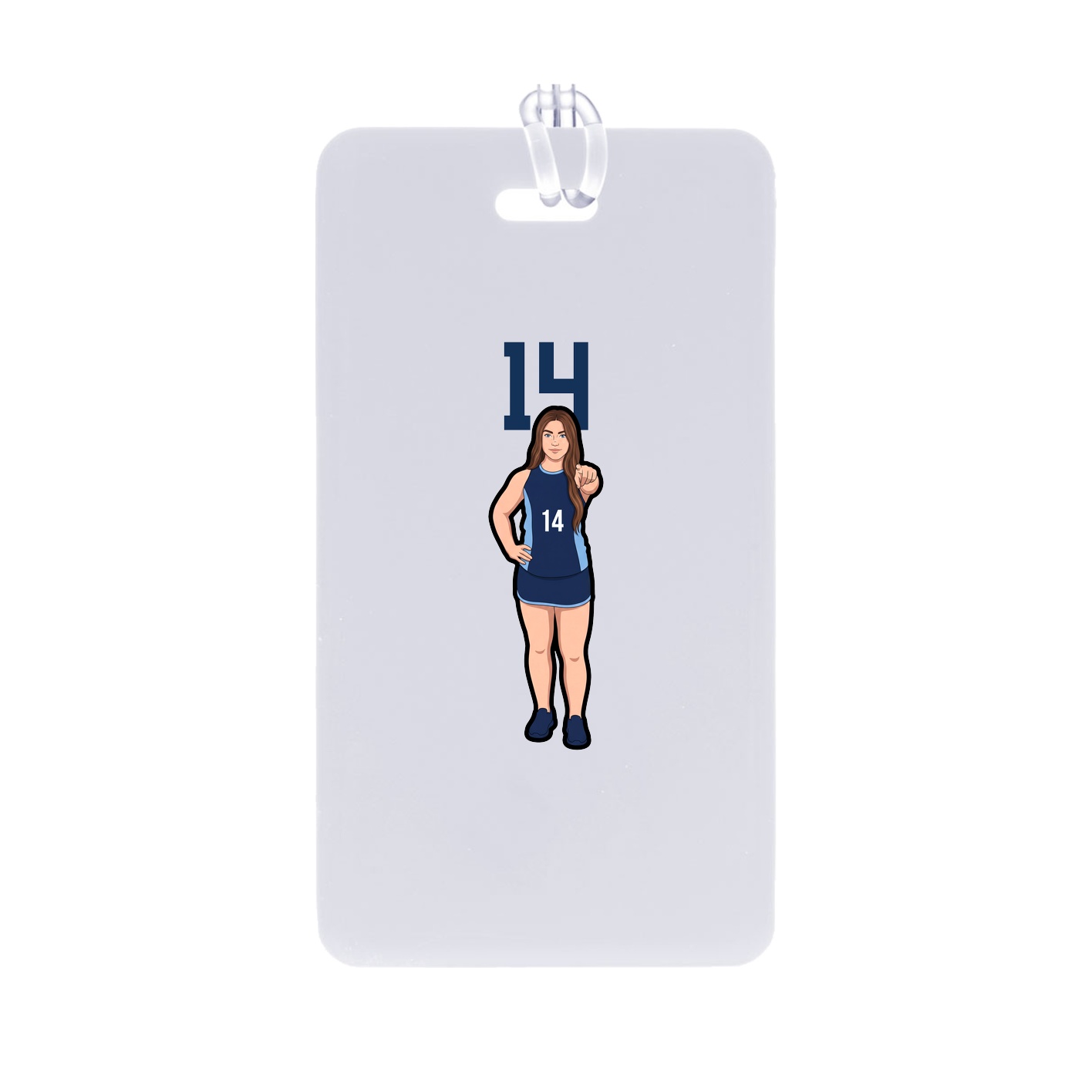 Bag Tag — Number Top in Classic