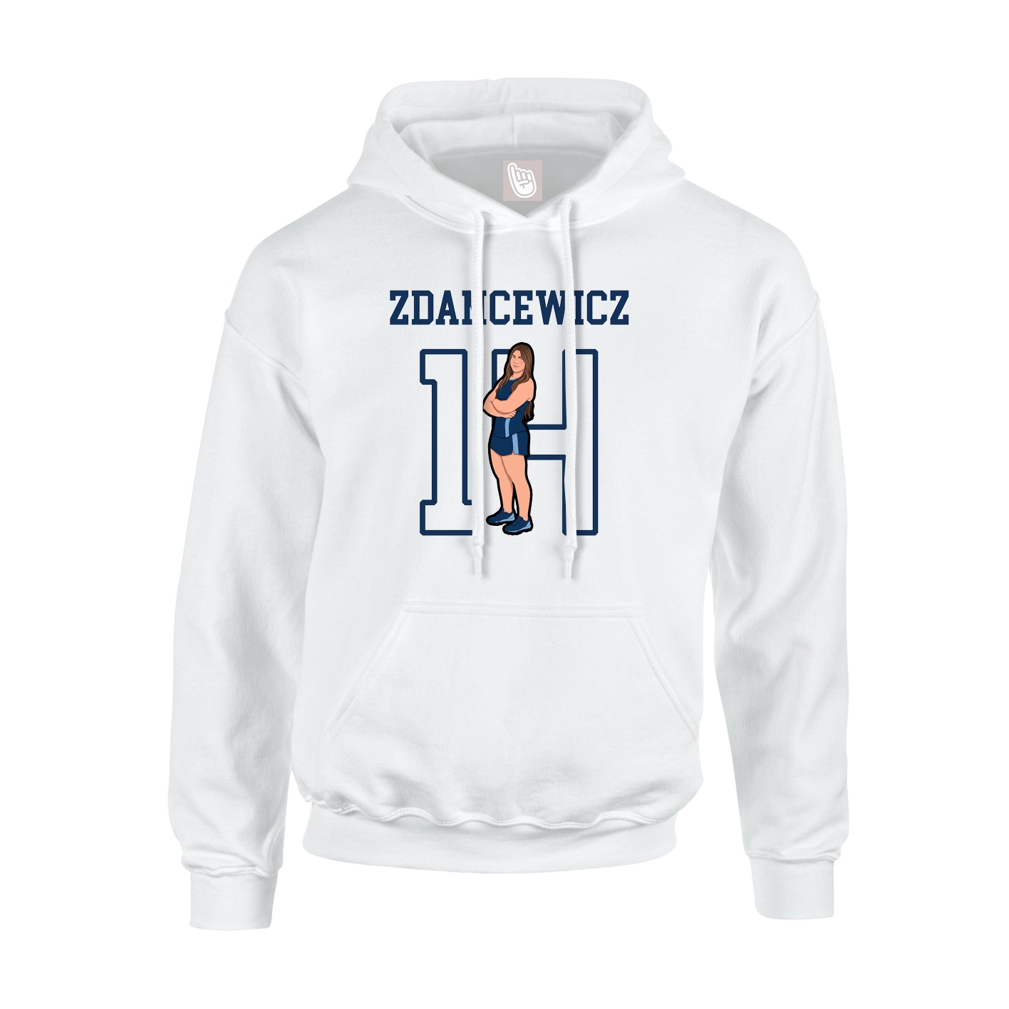 Youth Hoodie — Shirsey in White