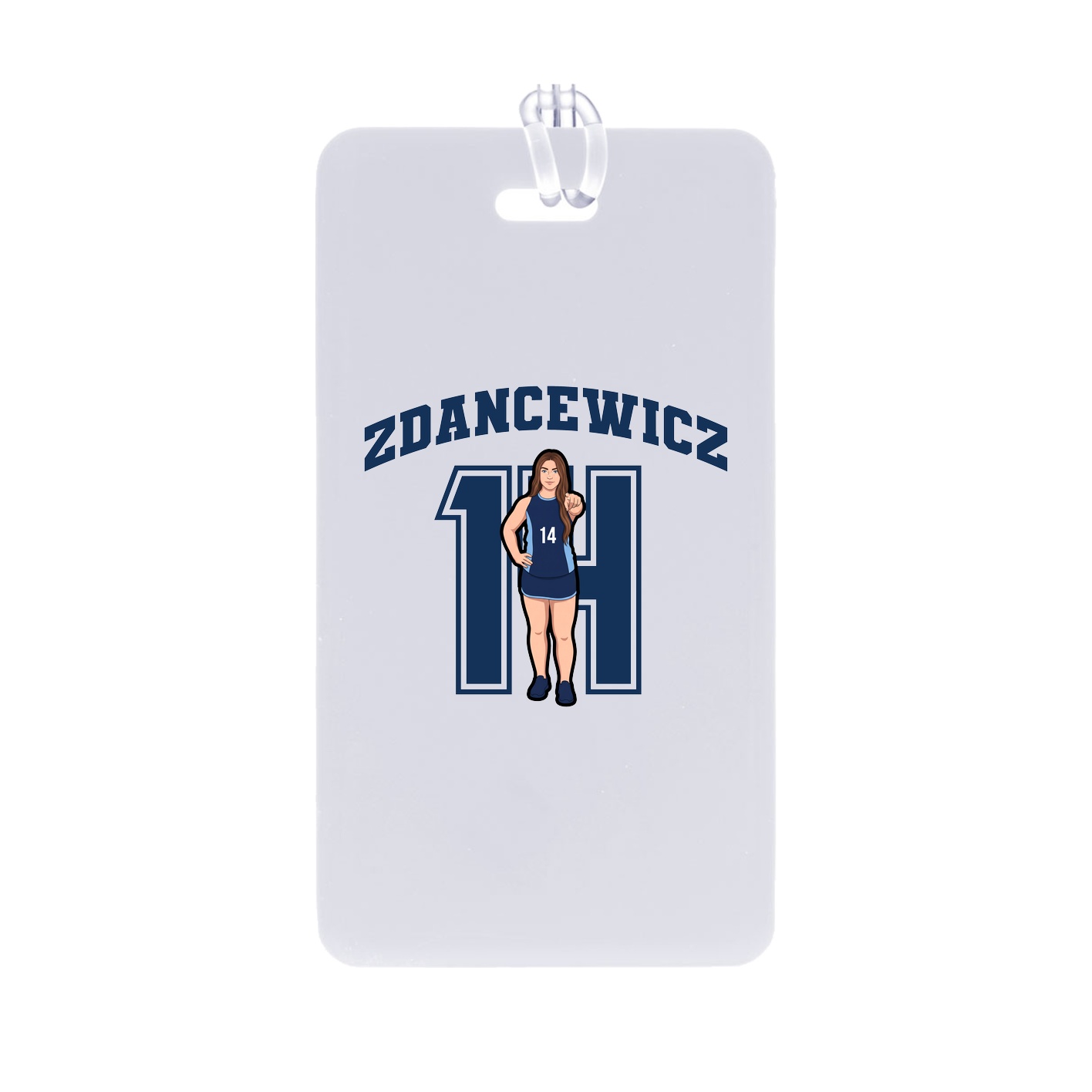 Bag Tag — Number in Classic