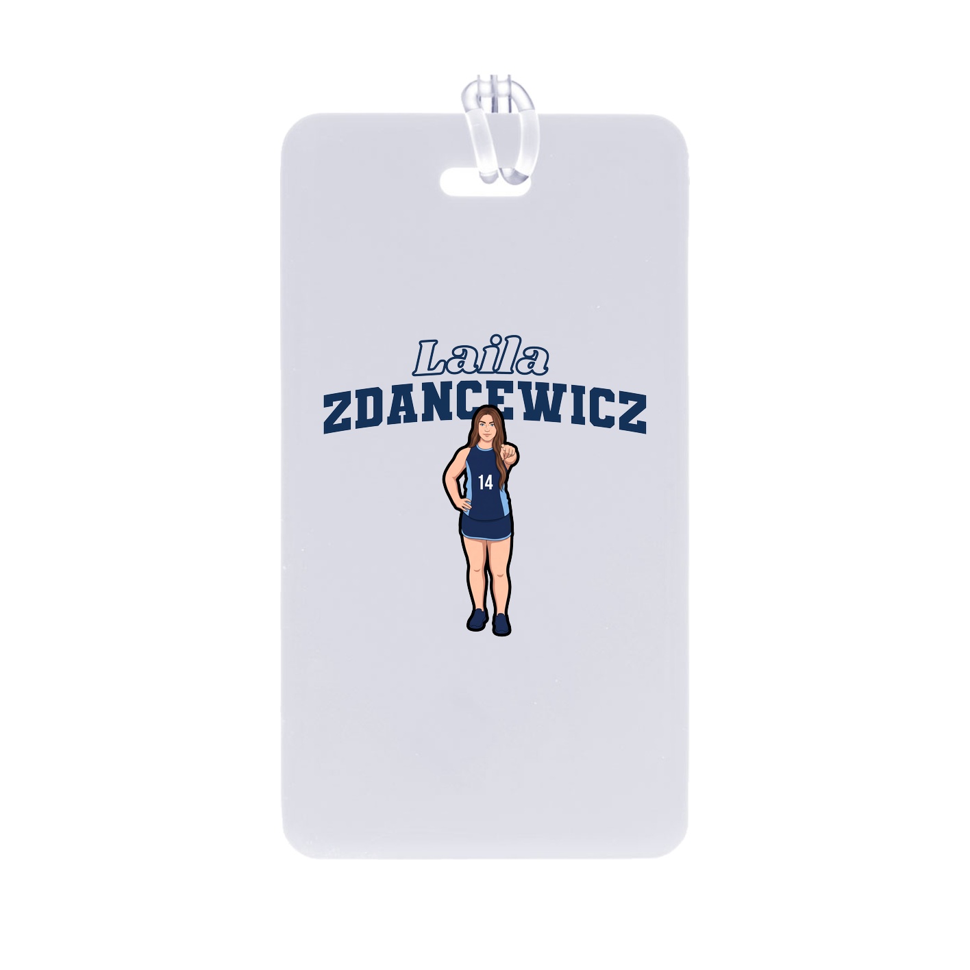 Bag Tag — Name Arch in Classic