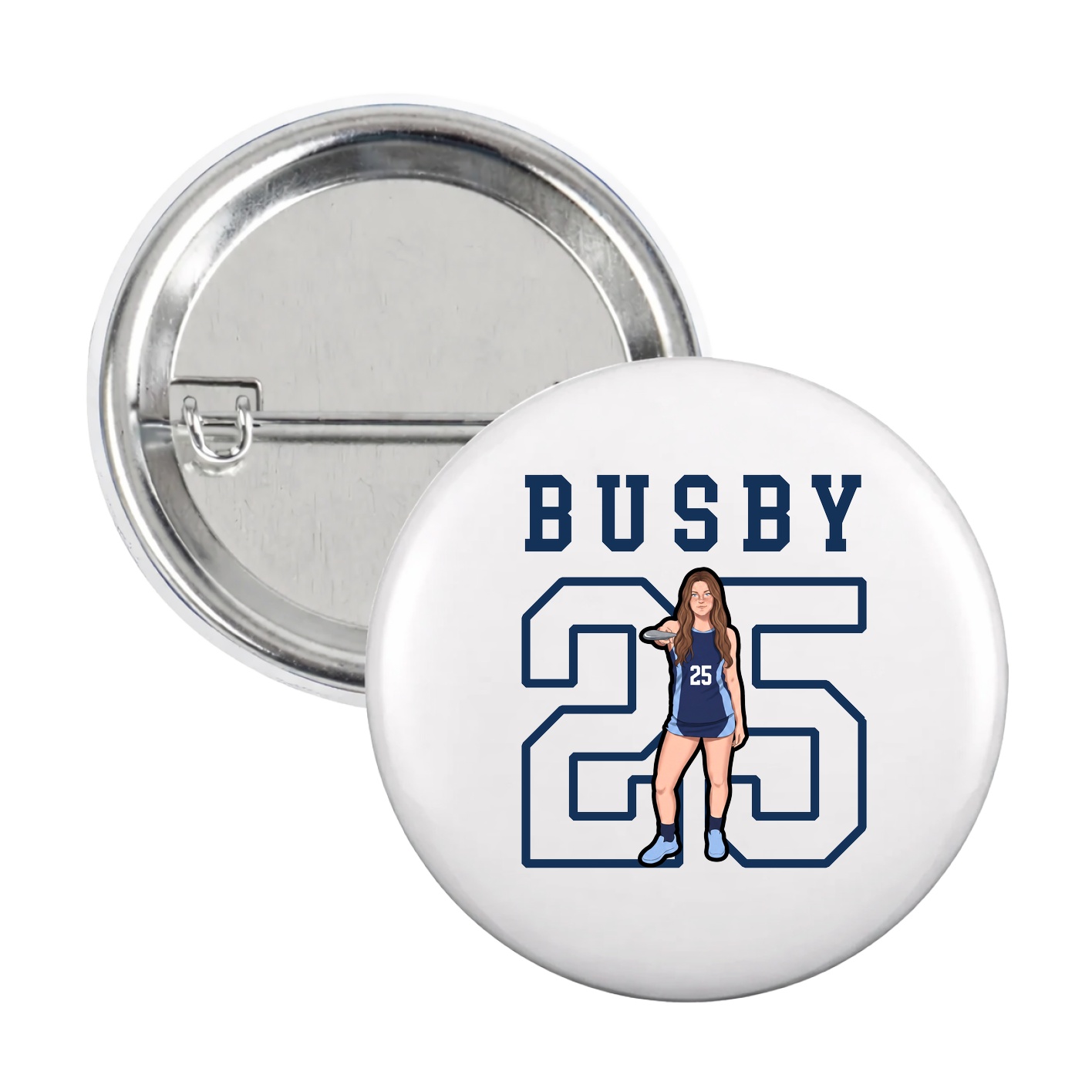 Game Day Button — Shirsey in White