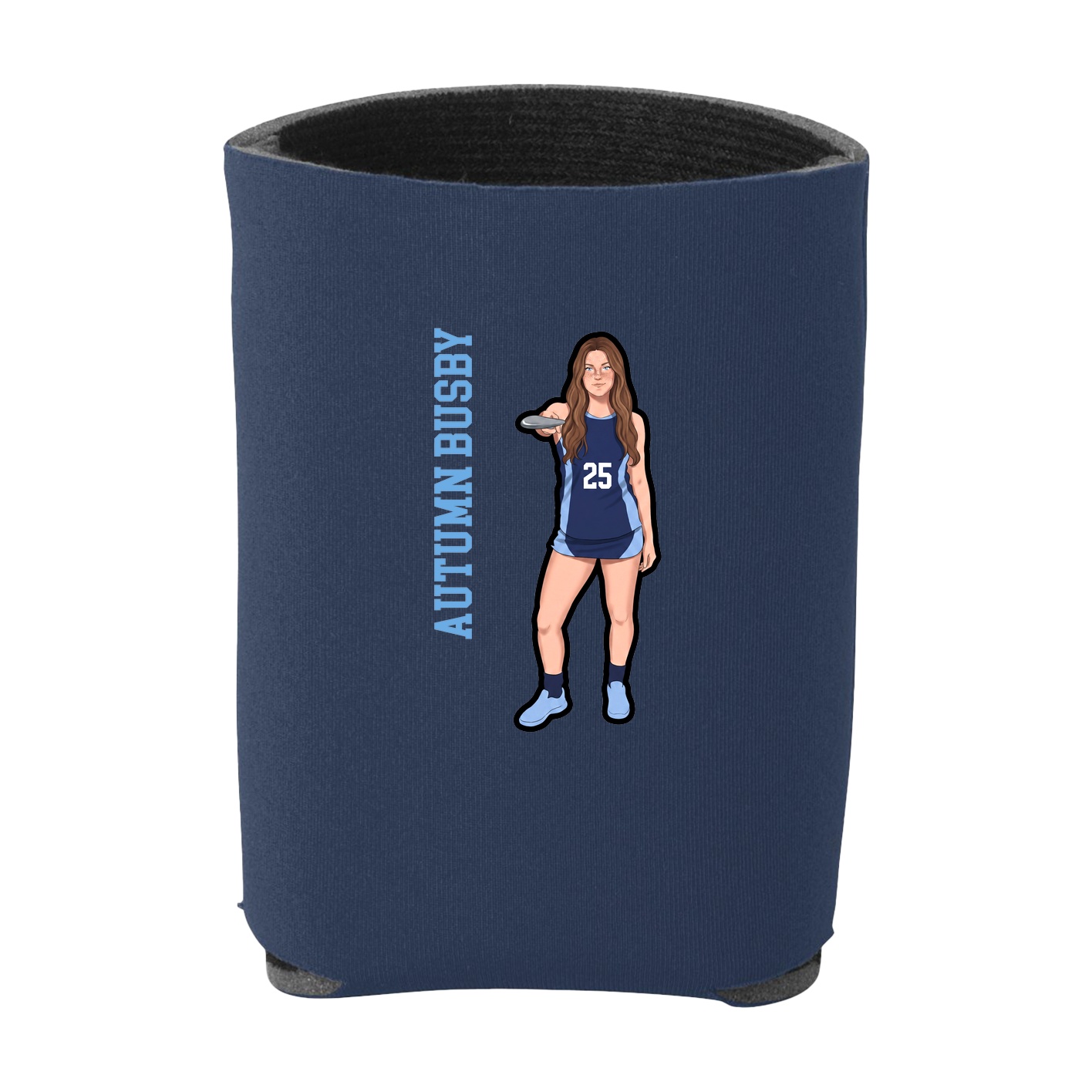 Can Holder — Name Vertical in Navy