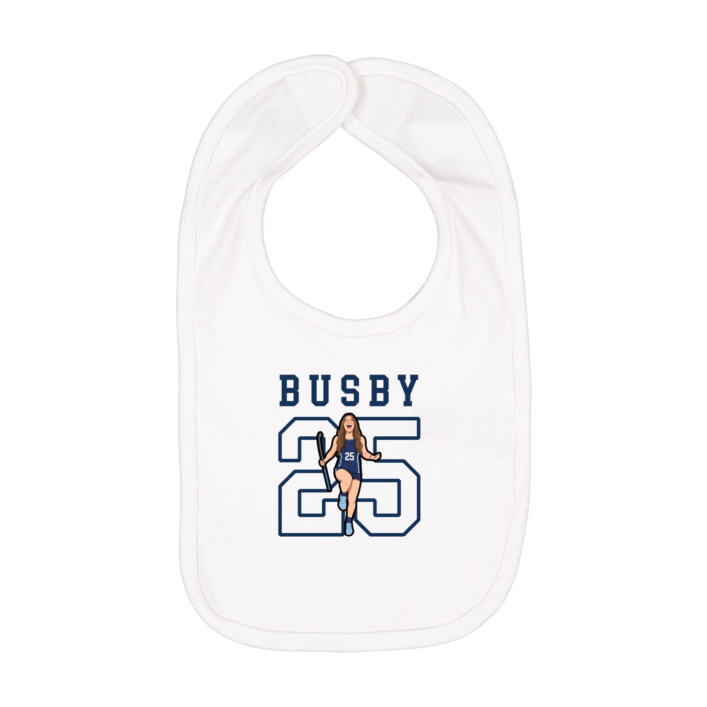 Infant Bib — Shirsey in White