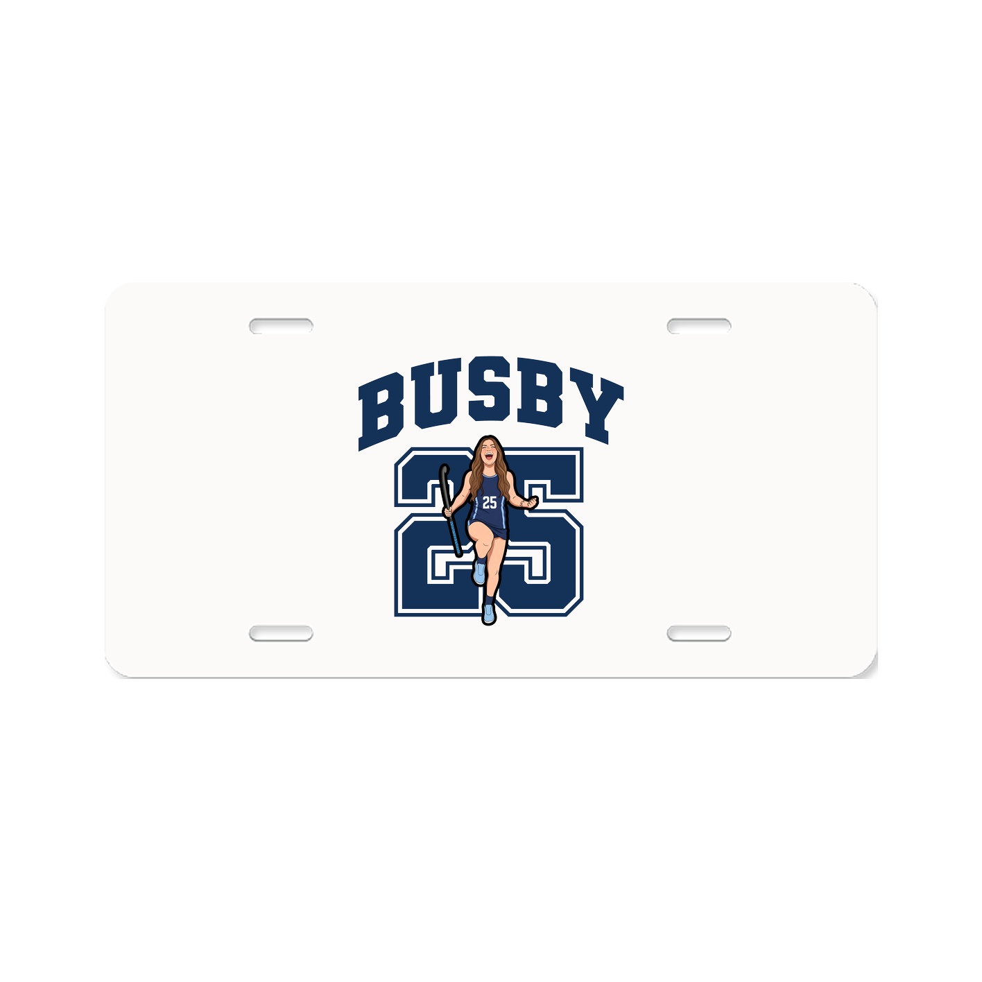 License Plate — Number in Classic