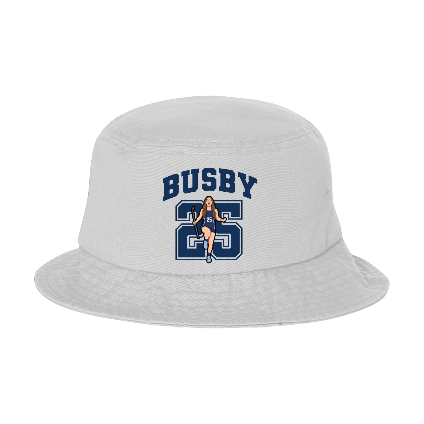 Bucket Cap — Number in White