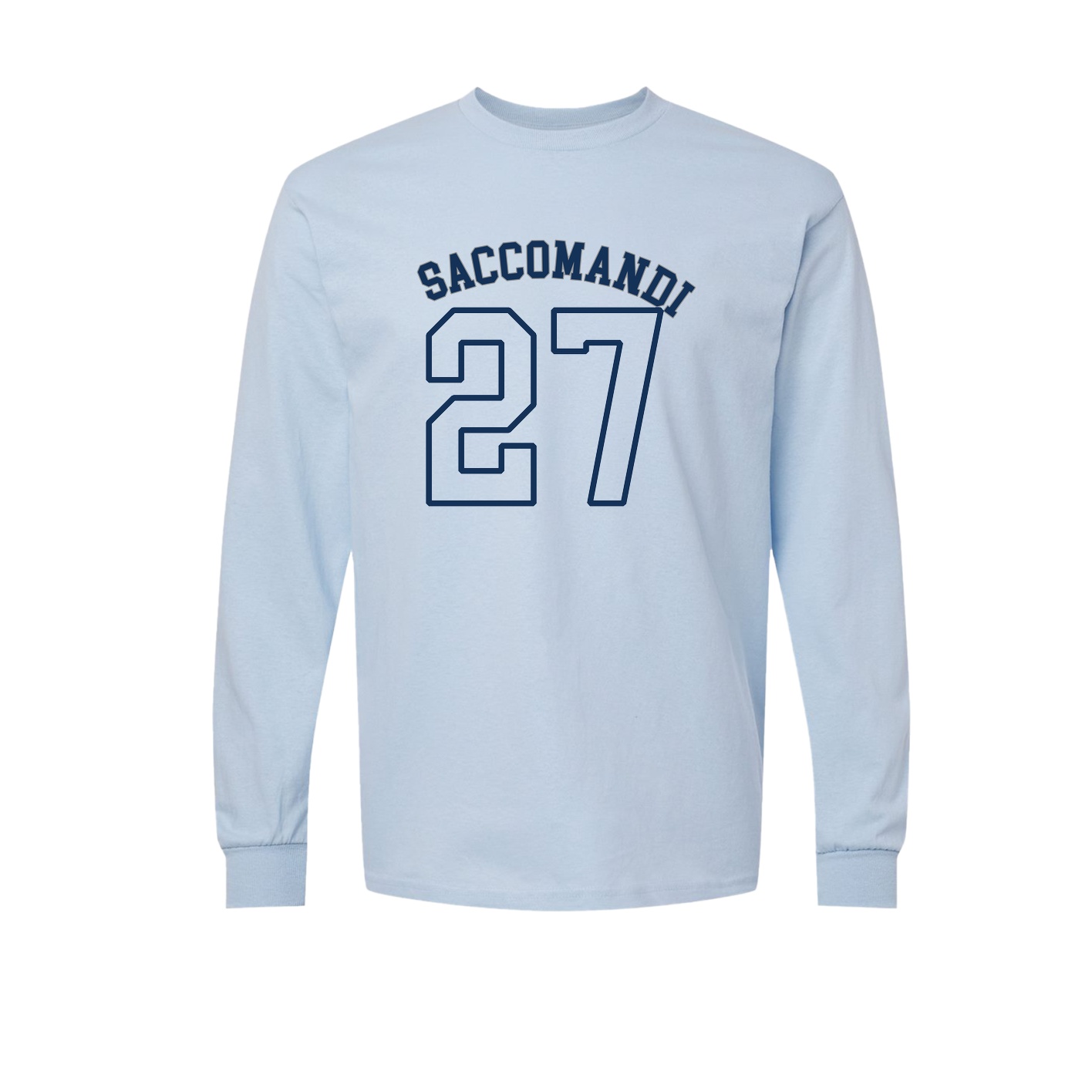 Long Sleeve Tee — Shirsey Arch in Light Blue