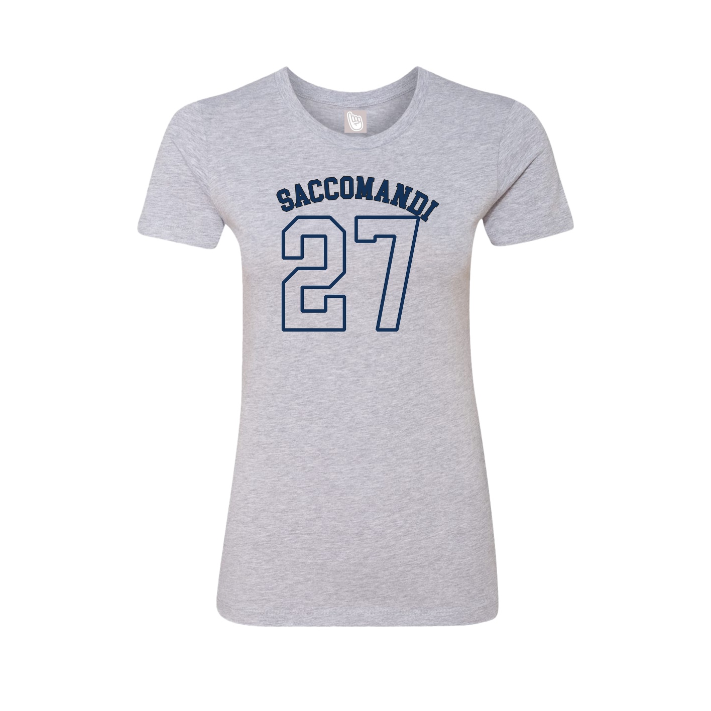 Fitted Women's Tee — Shirsey Arch in Grey