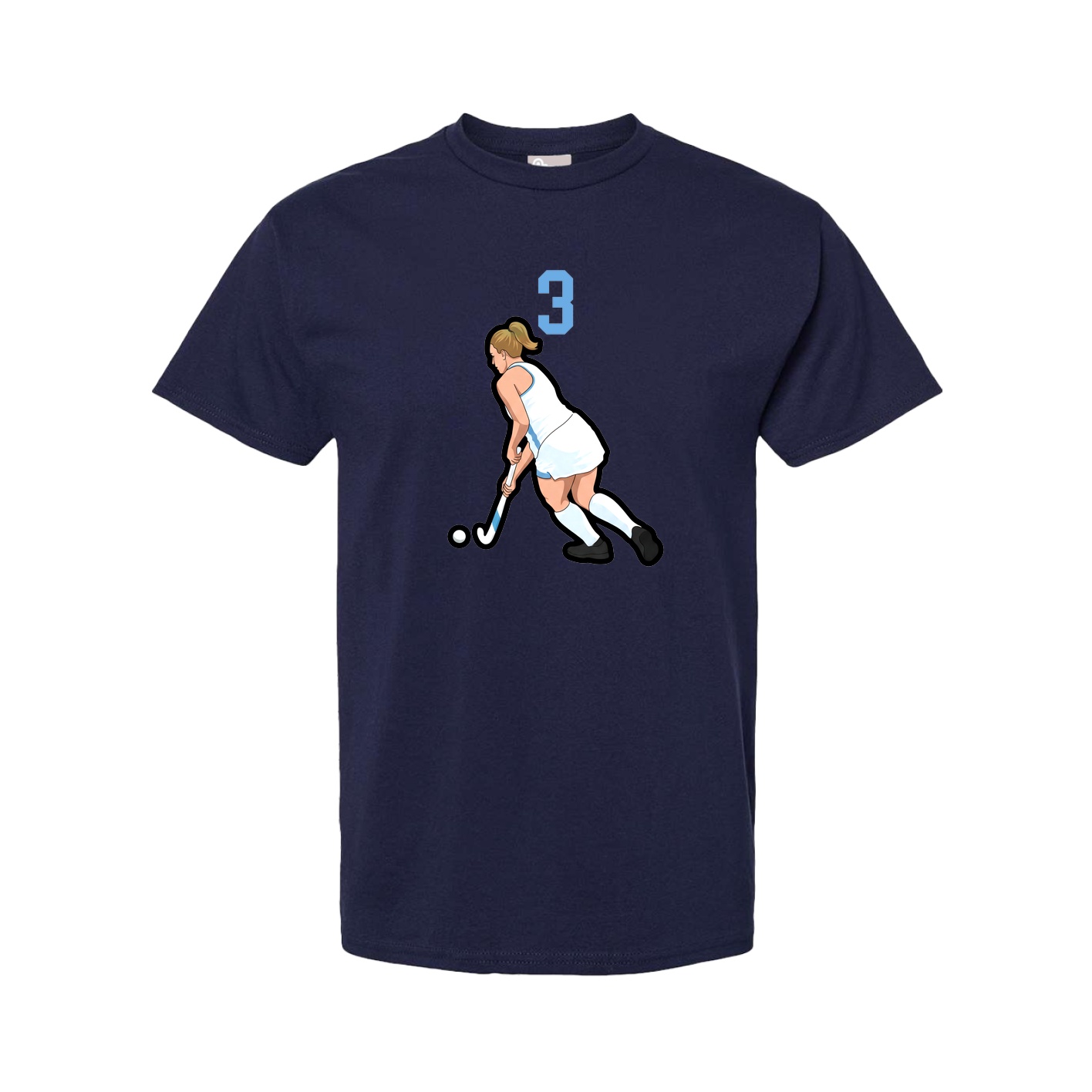 Youth Tee — Number Top in Navy
