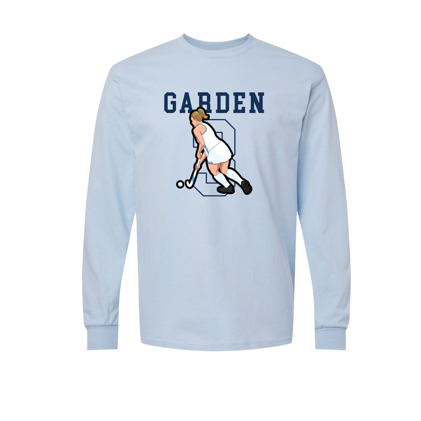 Long Sleeve Tee — Shirsey in Light Blue