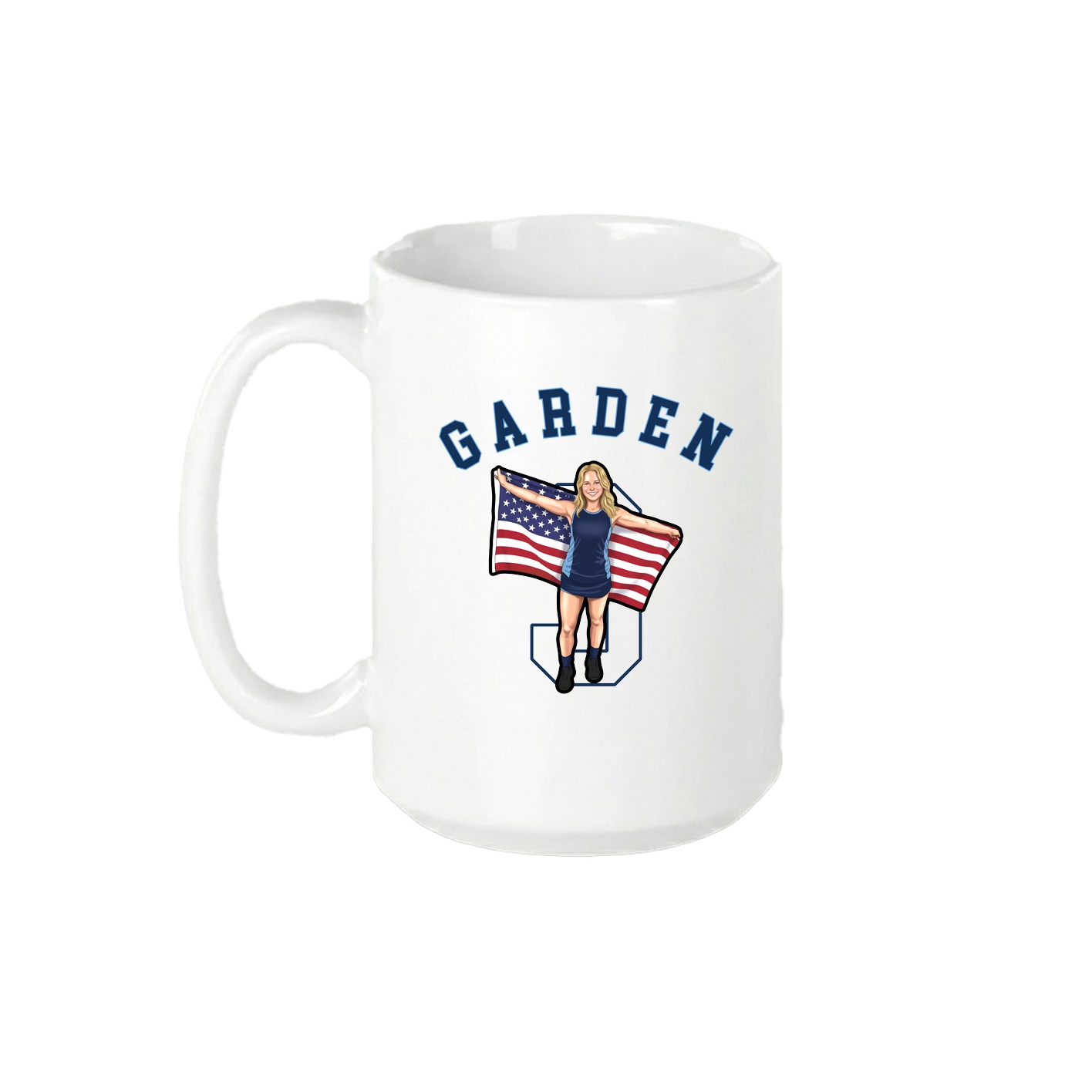 15oz Coffee Mug — Shirsey Arch in White