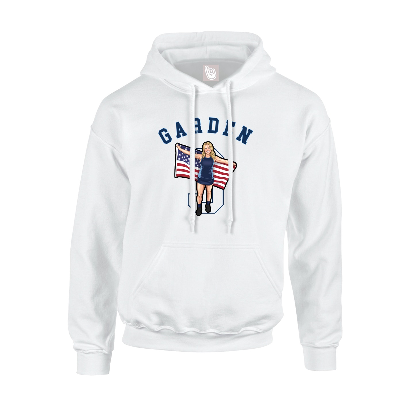 Youth Hoodie — Shirsey Arch in White