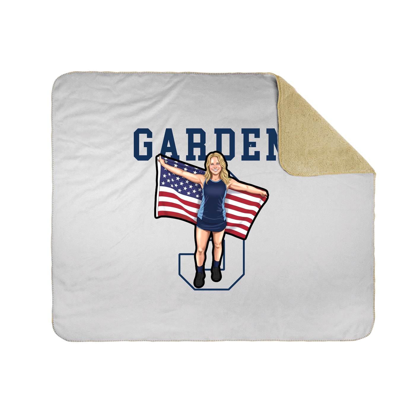 Throw Blanket — Shirsey in White