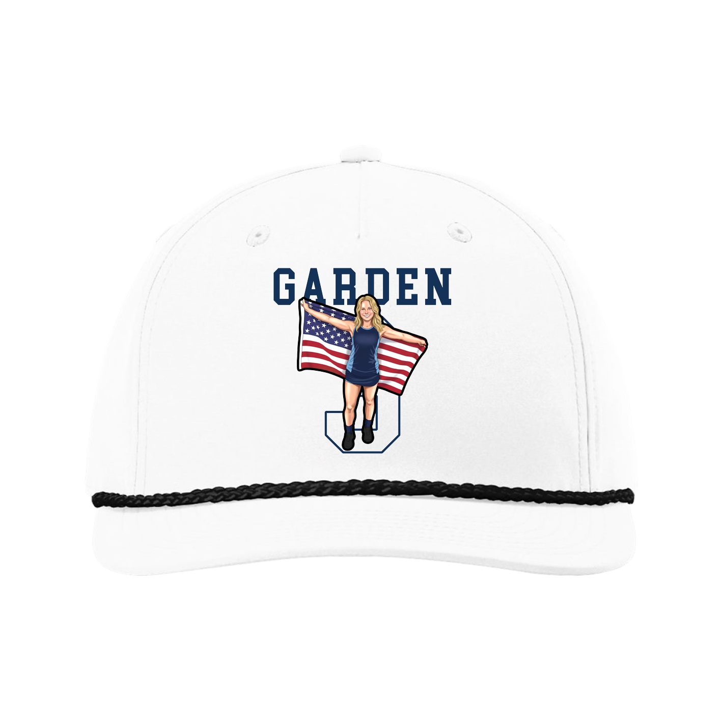 Five-Panel Classic Rope Cap — Shirsey in White