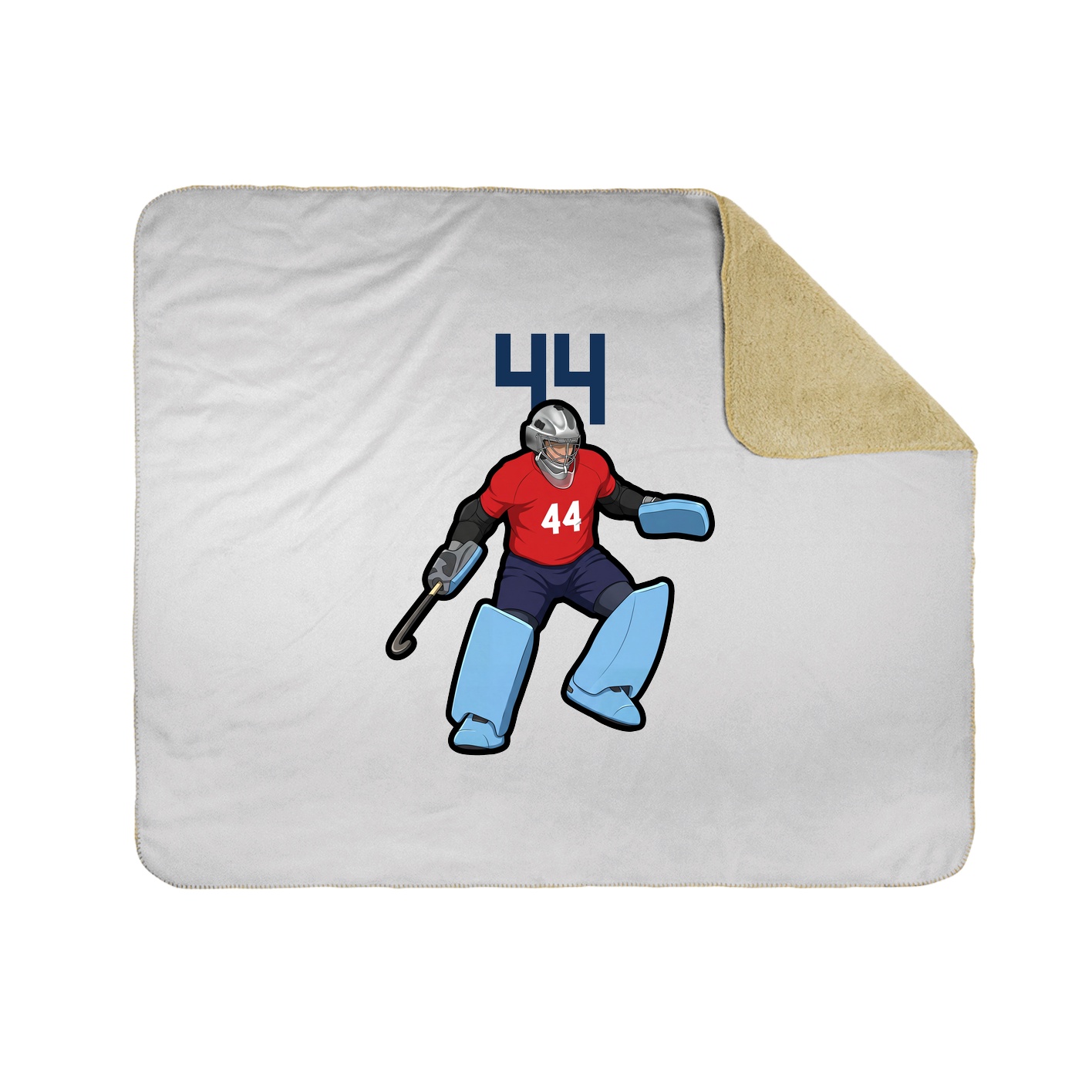 Throw Blanket — Number Top in White