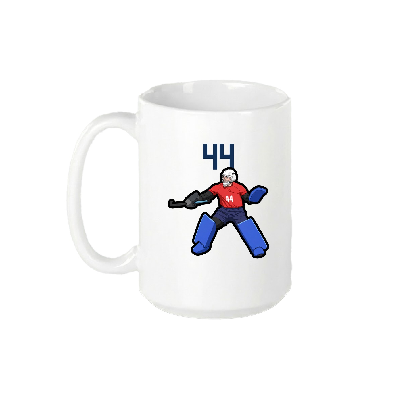 15oz Coffee Mug — Number Top in White