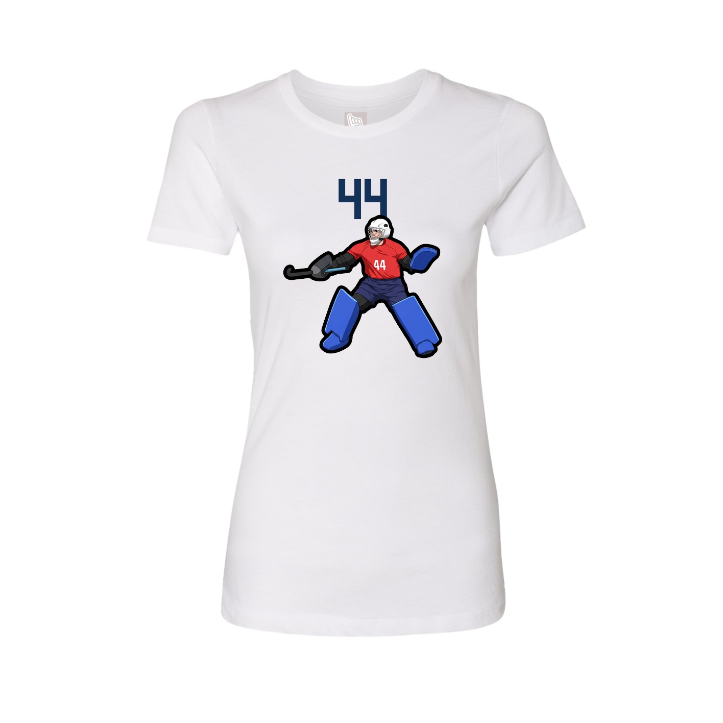 Womens Tee — Number Top in White