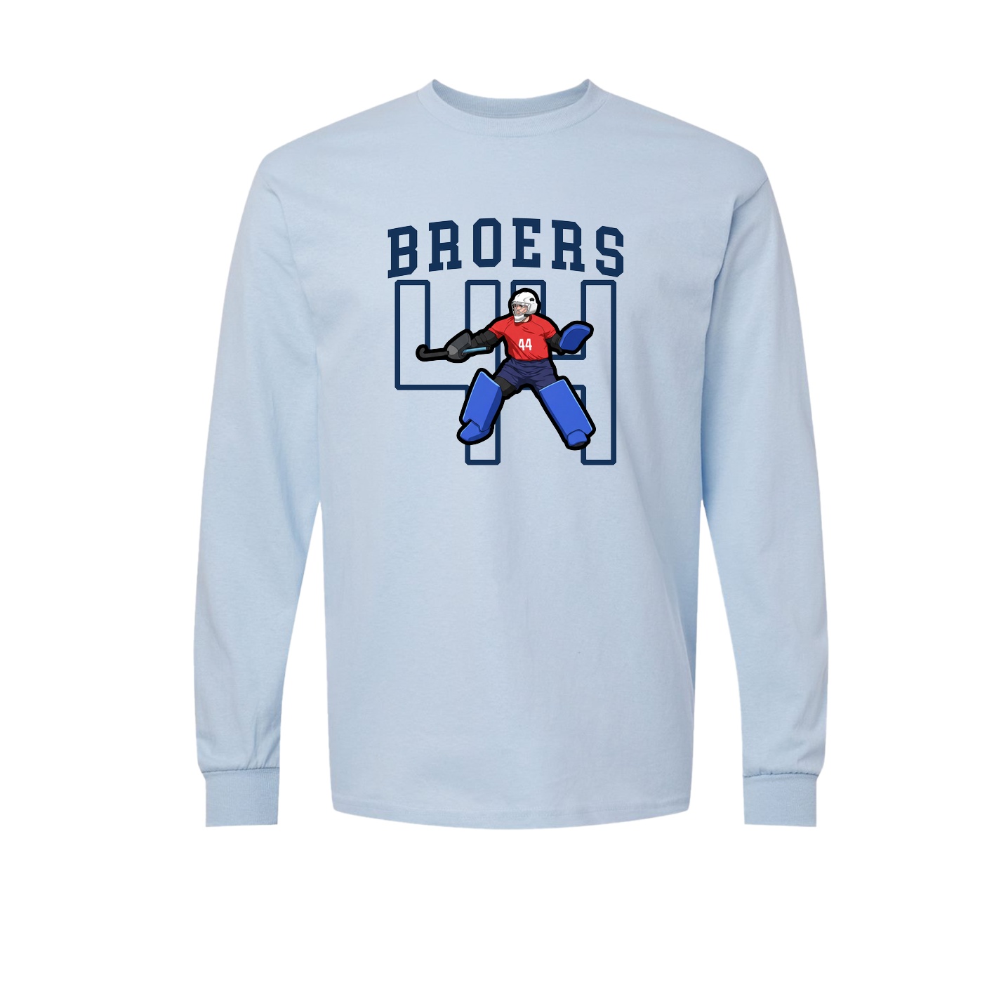 Long Sleeve Tee — Shirsey in Light Blue