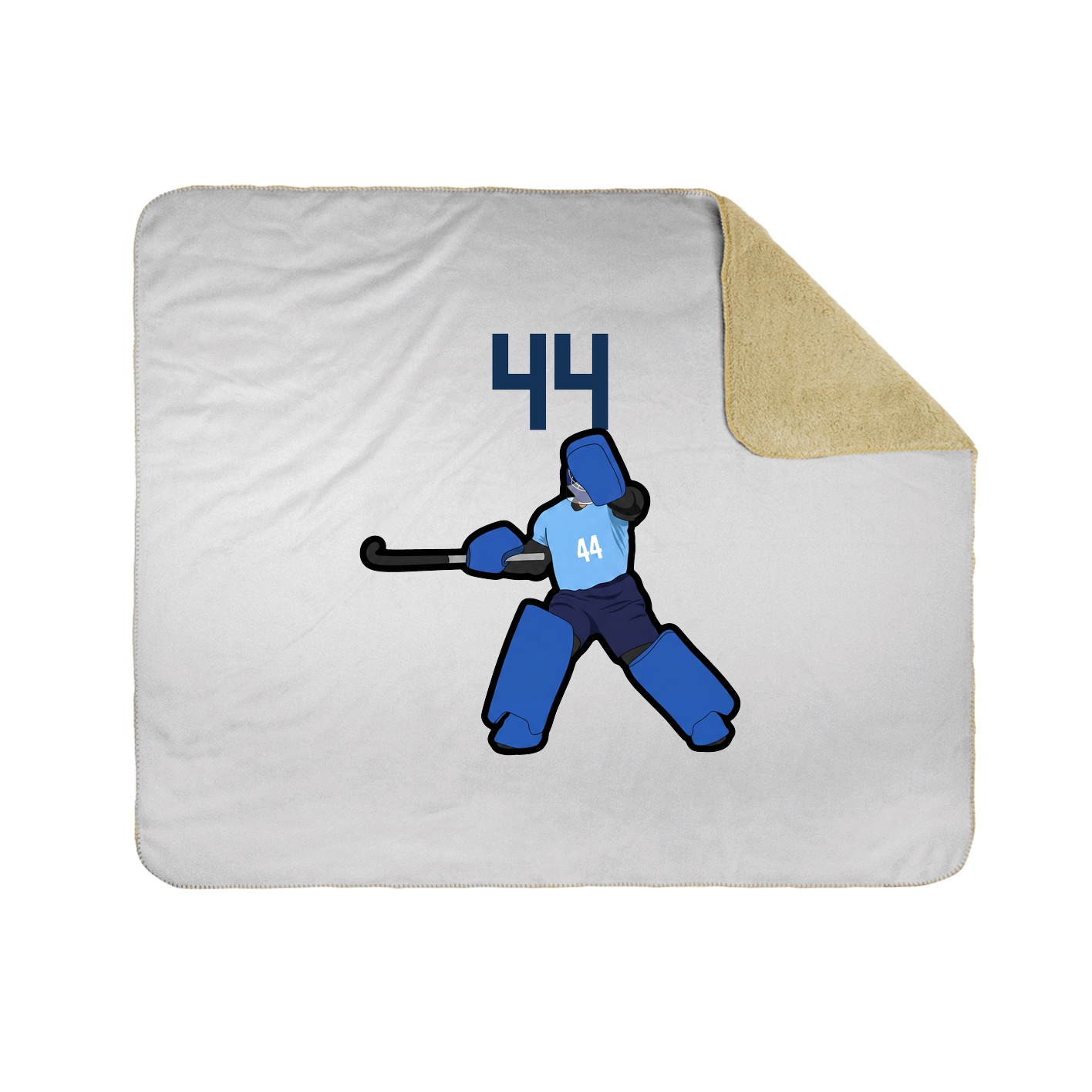 Throw Blanket — Number Top in White