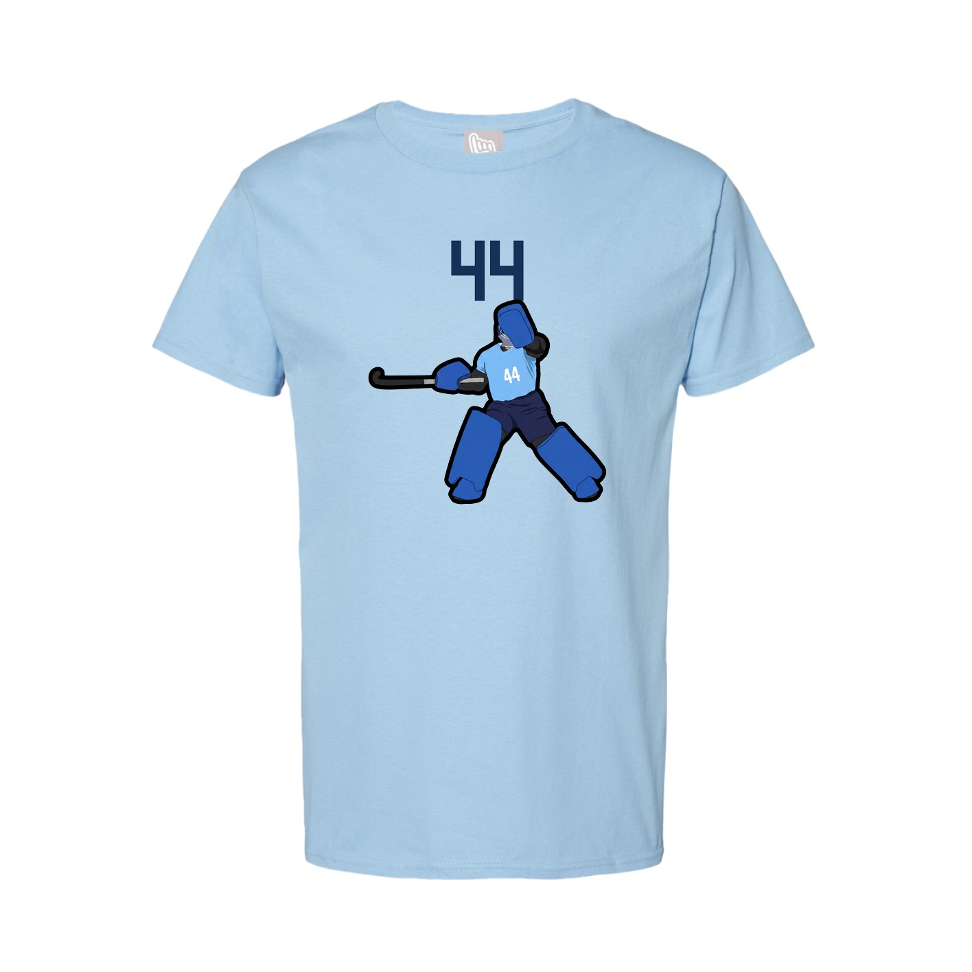 Youth Tee — Number Top in Light Blue