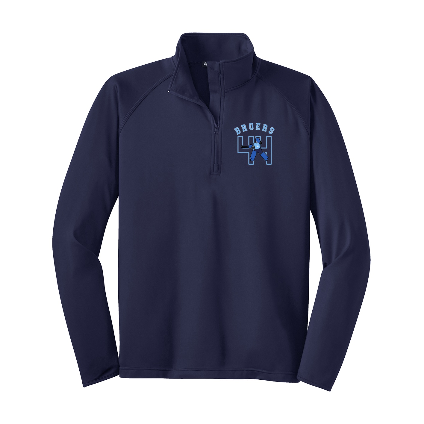 Q-Zip Pullover — Shirsey Arch in Navy