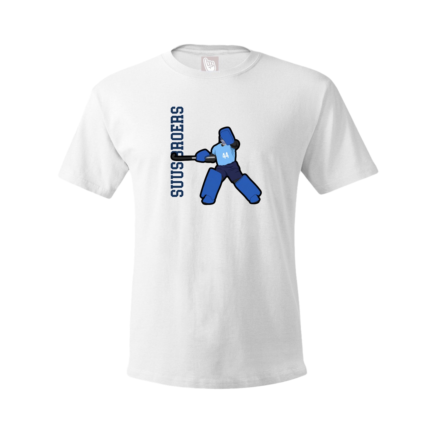 Tee — Name Vertical in White
