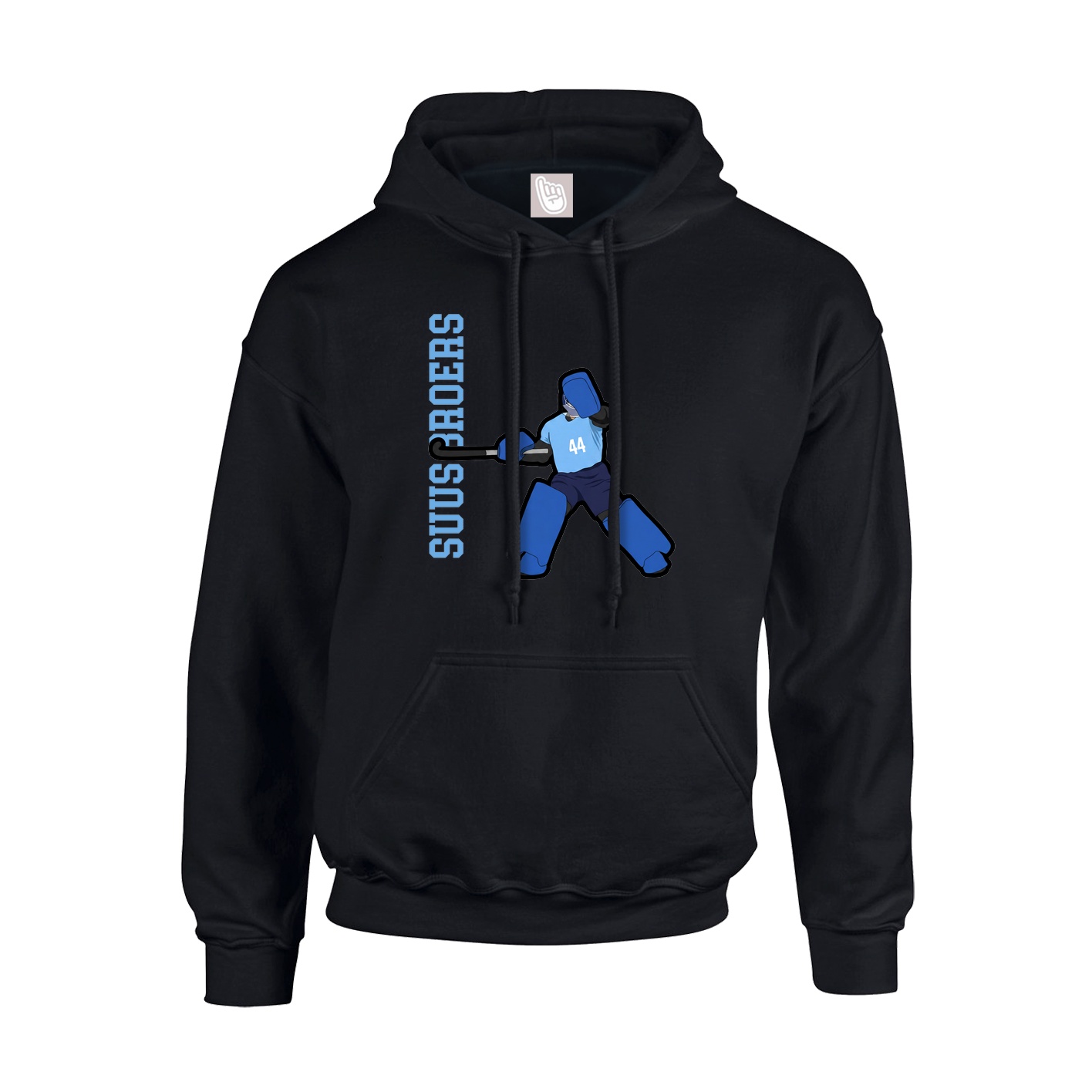 Youth Hoodie — Name Vertical in Black
