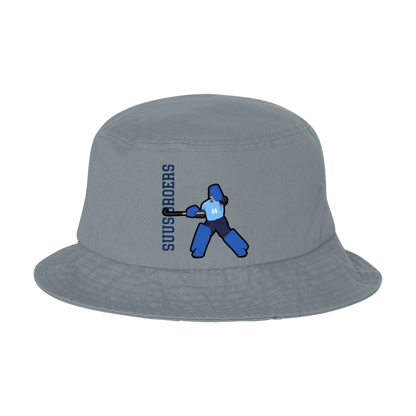 Bucket Cap — Name Vertical in Grey